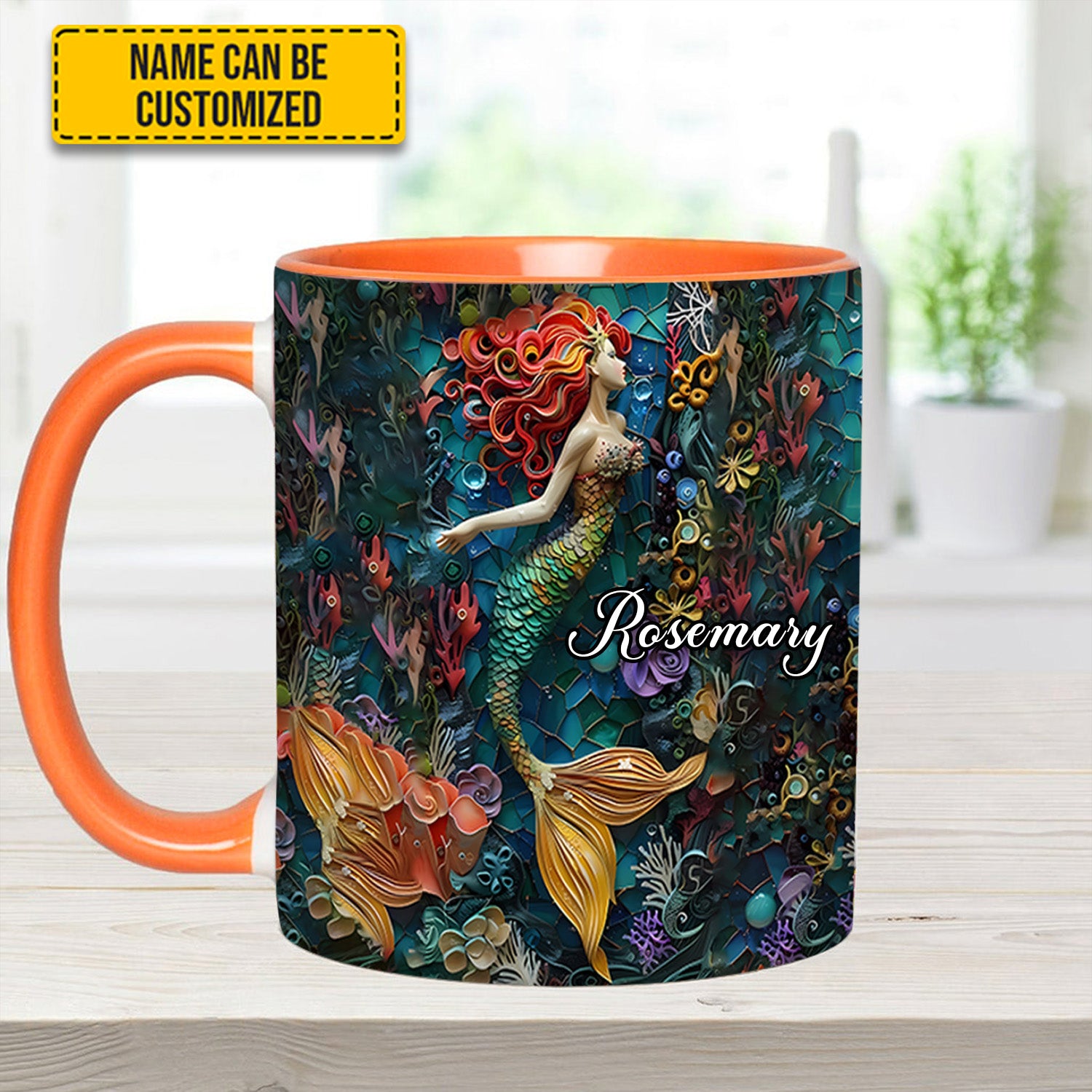 Personalized Accent Mug Ocean Mermaid Gift For Mother - Image 10