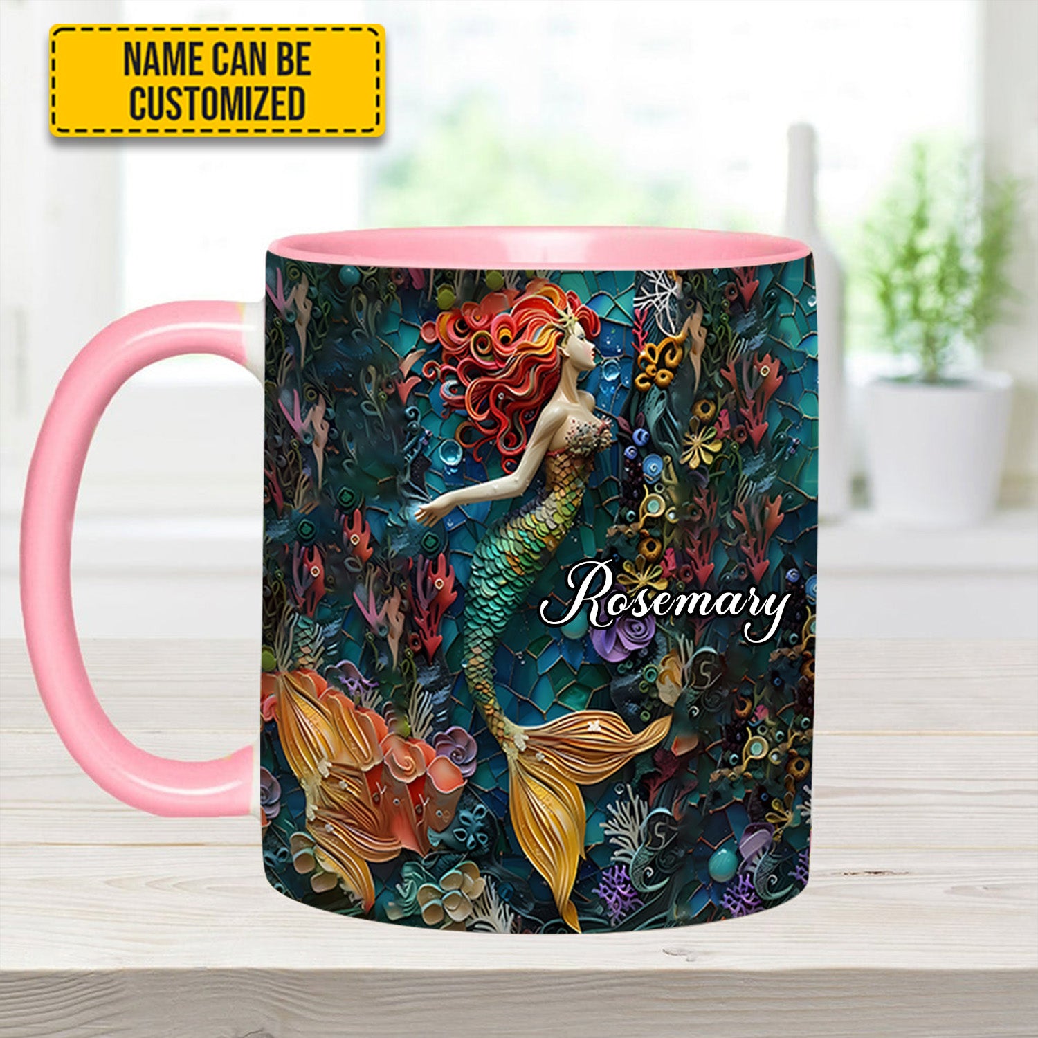 Personalized Accent Mug Ocean Mermaid Gift For Mother - Image 11