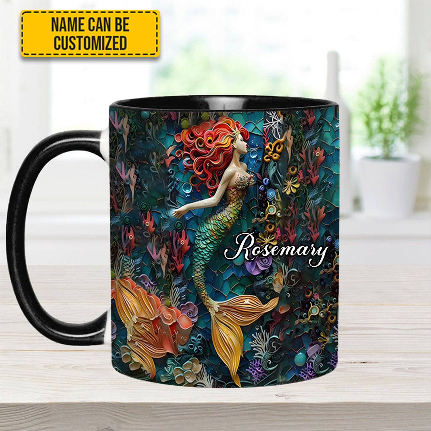 Personalized Accent Mug Ocean Mermaid Gift For Mother - Image 6
