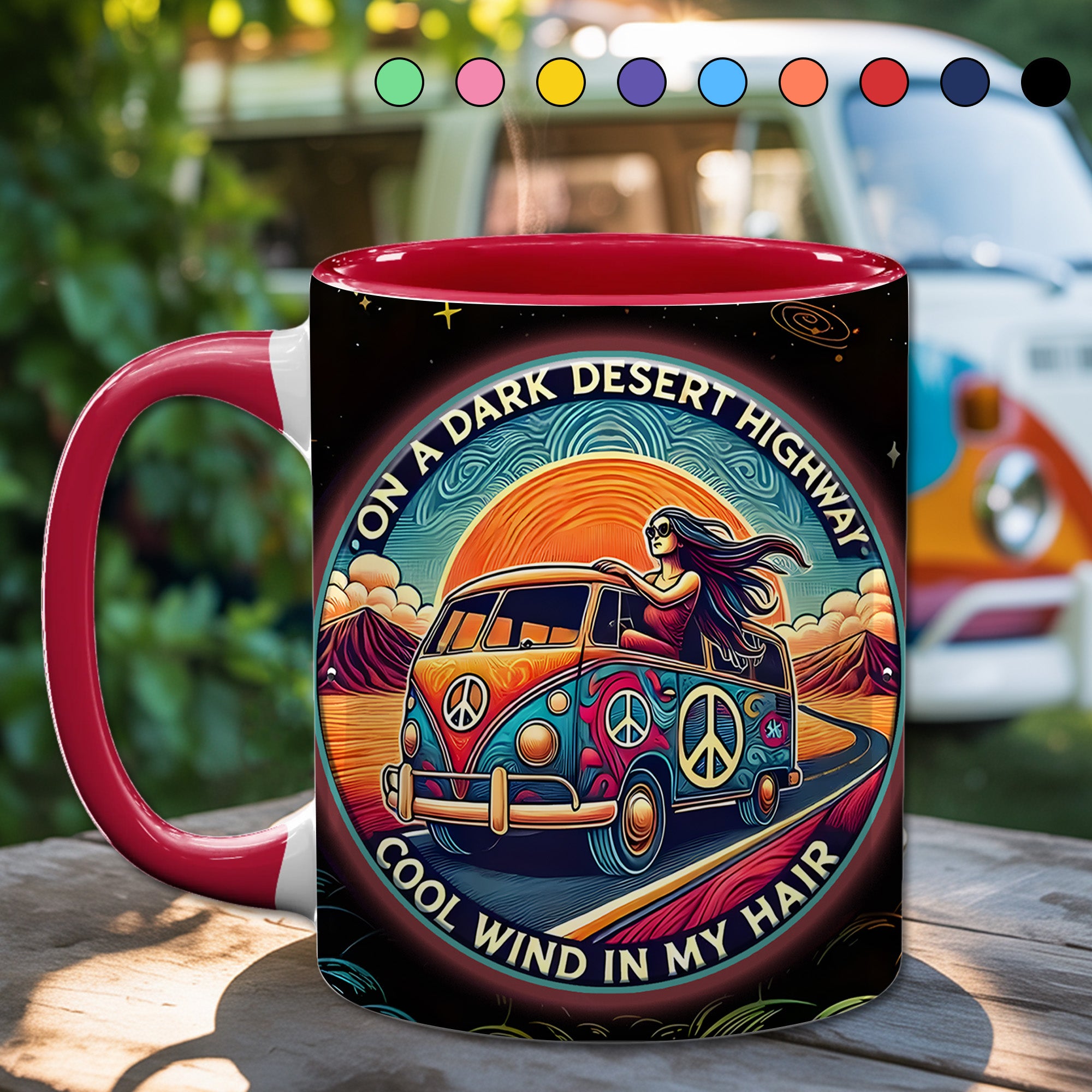 Personalized Accent Mug On a Dark Desert Highway Unique Gift For Mother - Image 14
