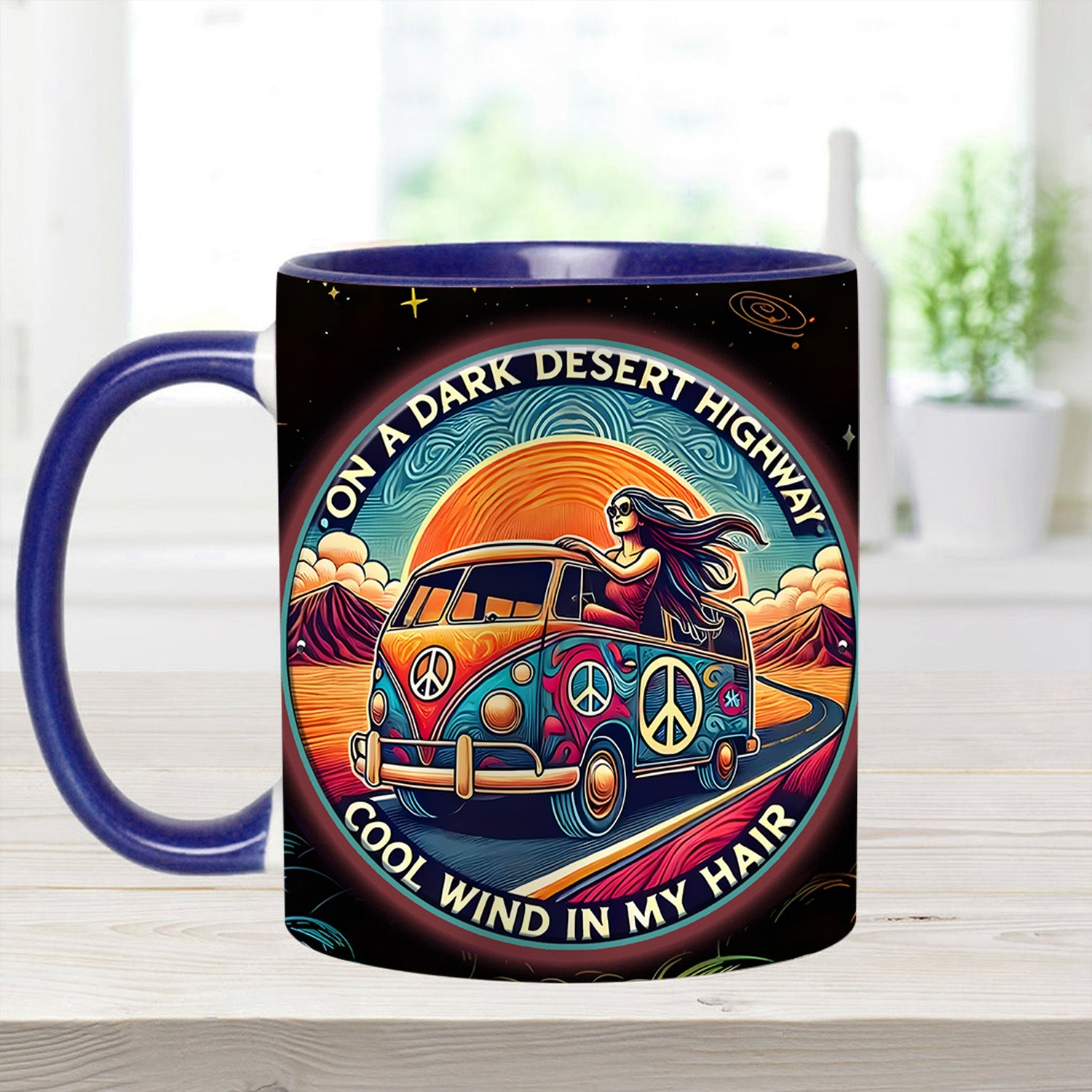 Personalized Accent Mug On a Dark Desert Highway Unique Gift For Mother - Image 10