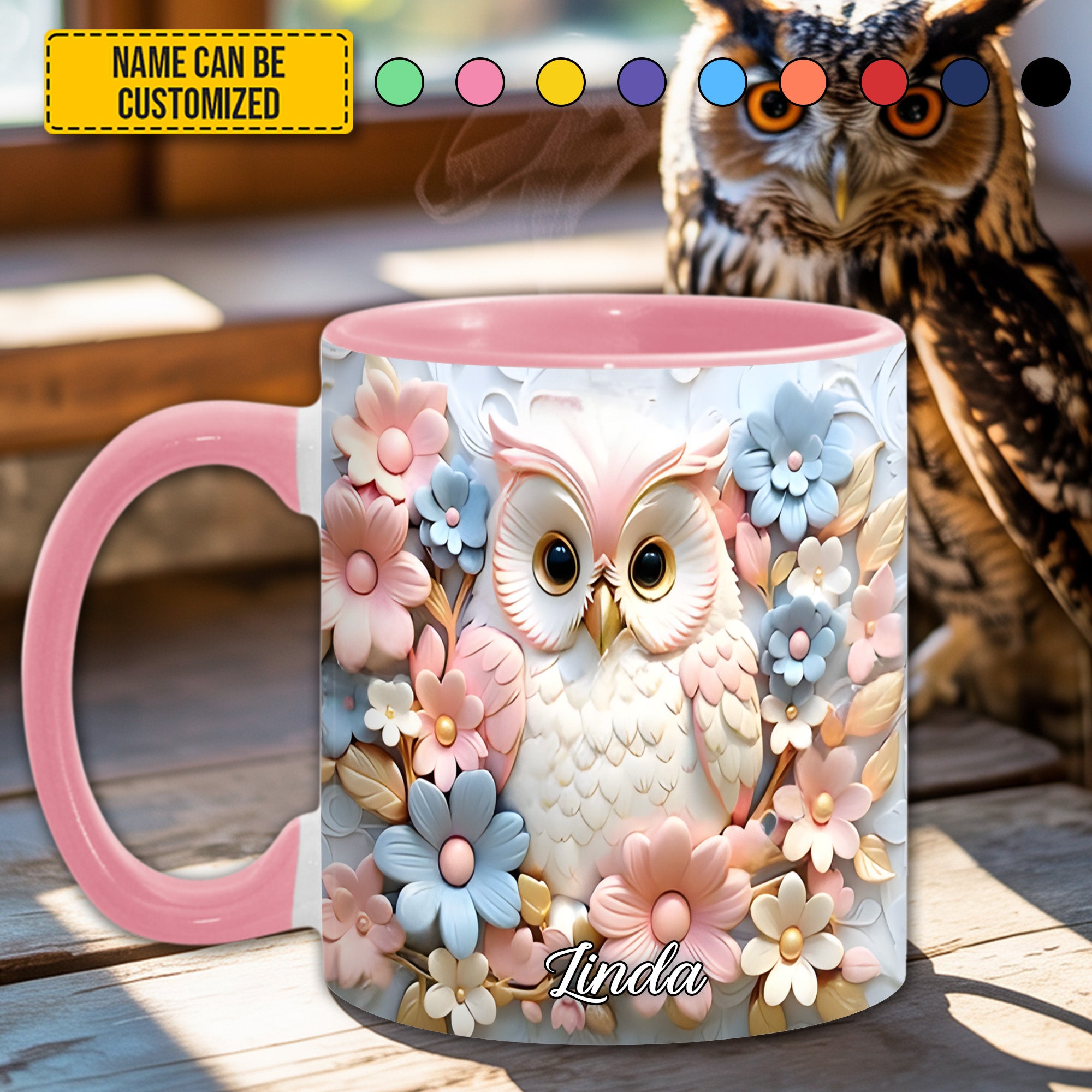 Personalized Accent Mug Owl accent mug Best Owl Gifts For Daughter