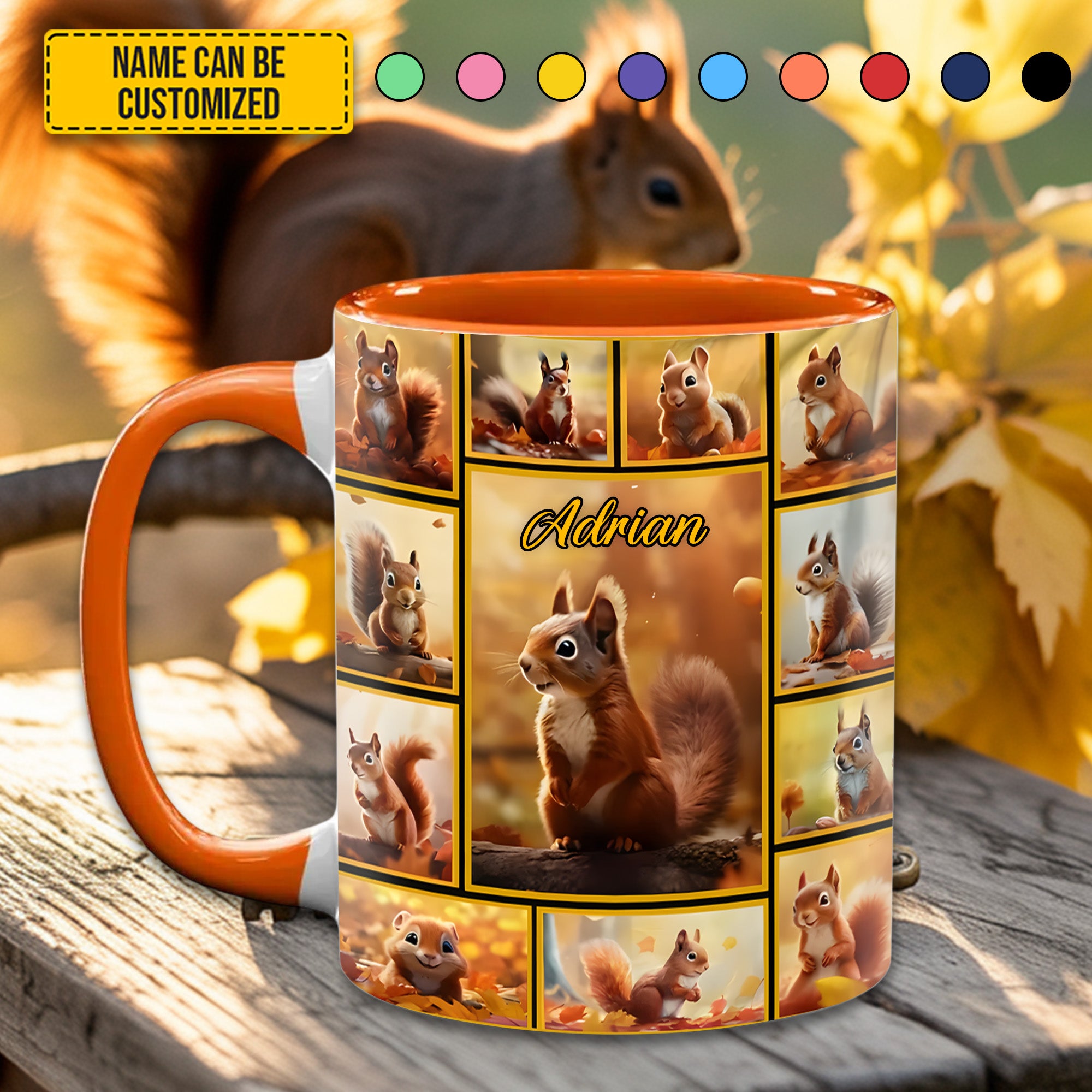 Personalized Accent Mug Squirrel Collection Best Gift For Dad