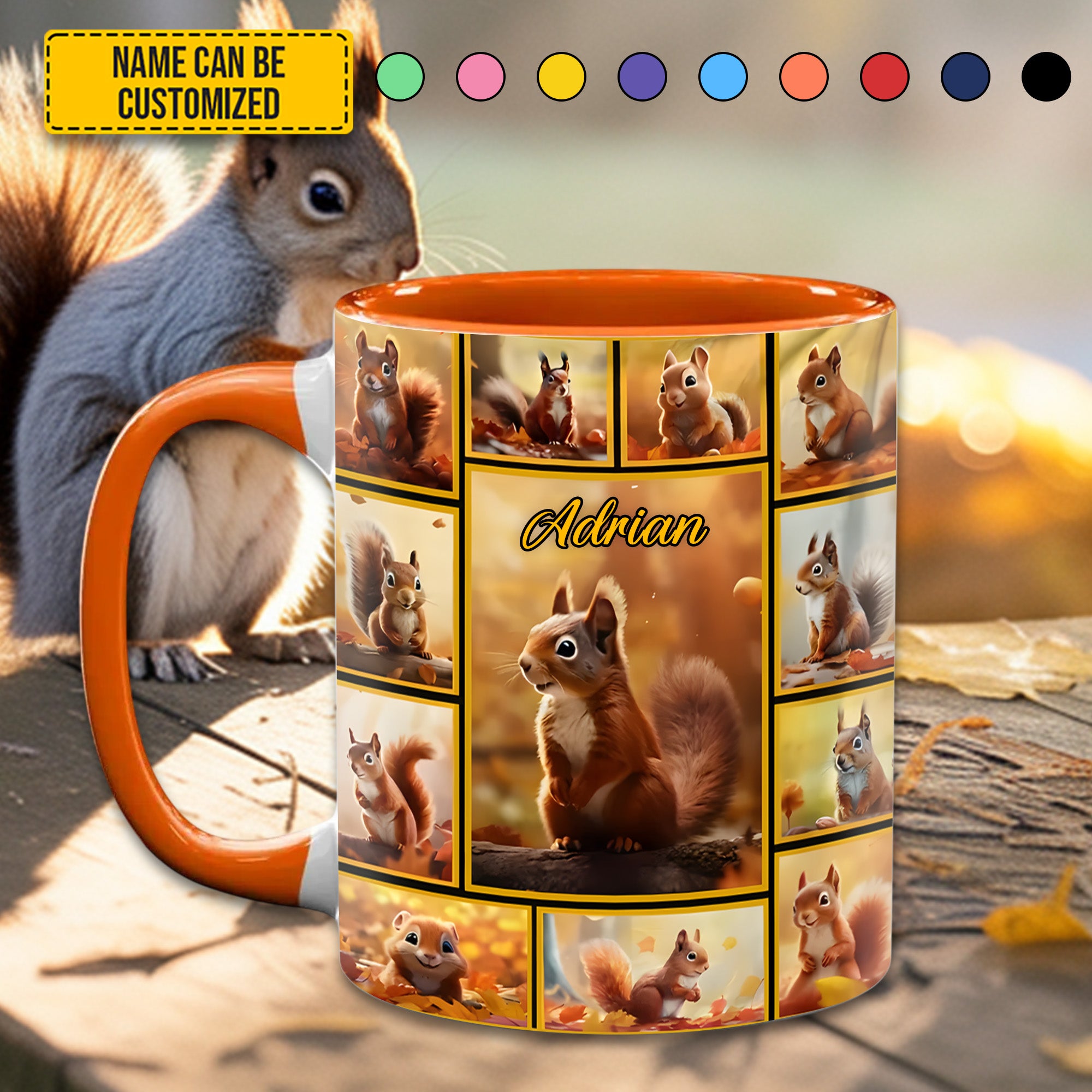 Personalized Accent Mug Squirrel Collection Best Gift For Dad - Image 4