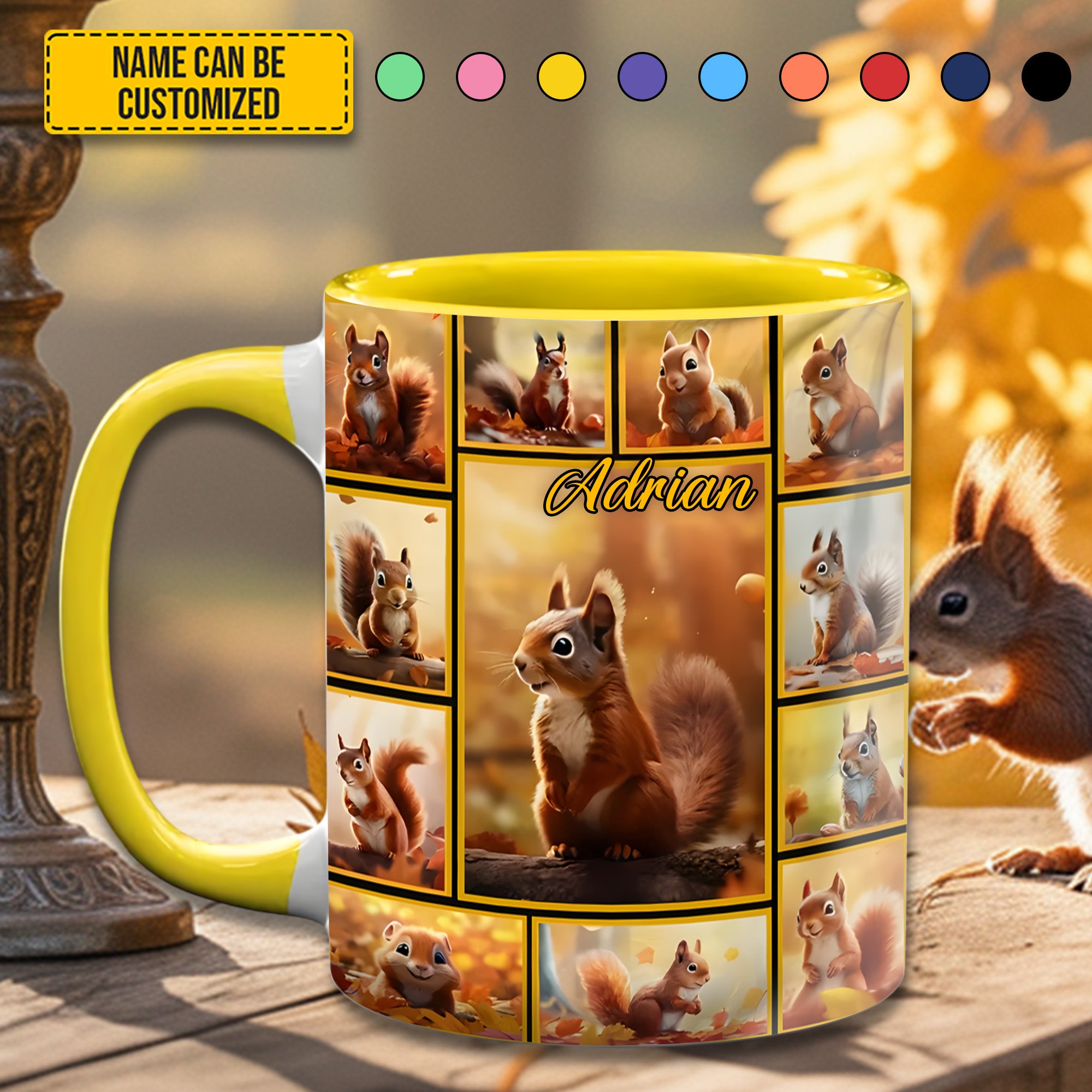 Personalized Accent Mug Squirrel Collection Best Gift For Dad - Image 5