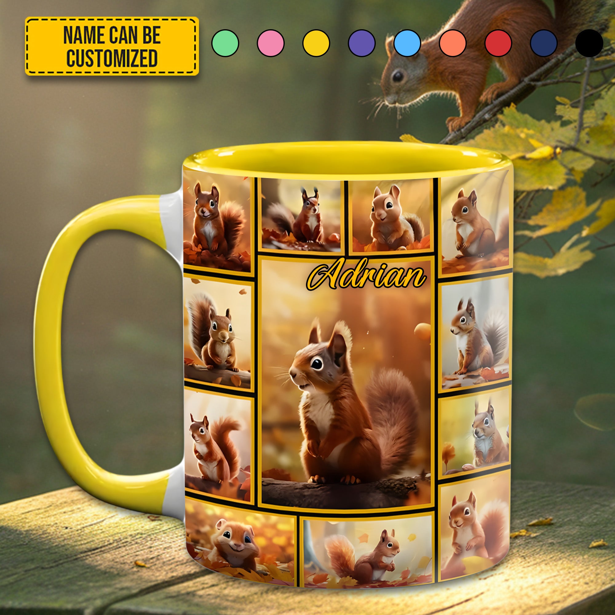 Personalized Accent Mug Squirrel Collection Best Gift For Dad - Image 2