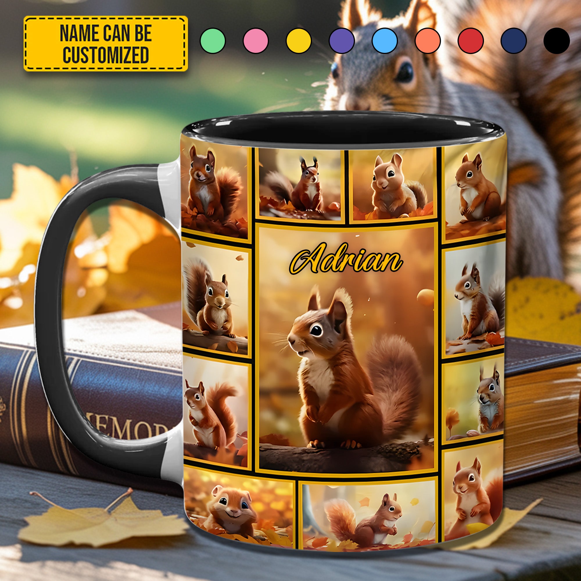 Personalized Accent Mug Squirrel Collection Best Gift For Dad - Image 3