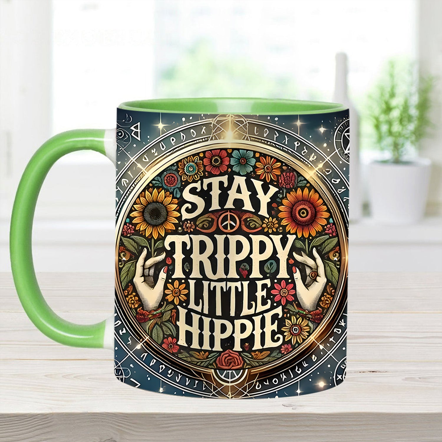 Personalized Accent Mug Stay Trippy Little Hippie Unique Gift For Mother - Image 7