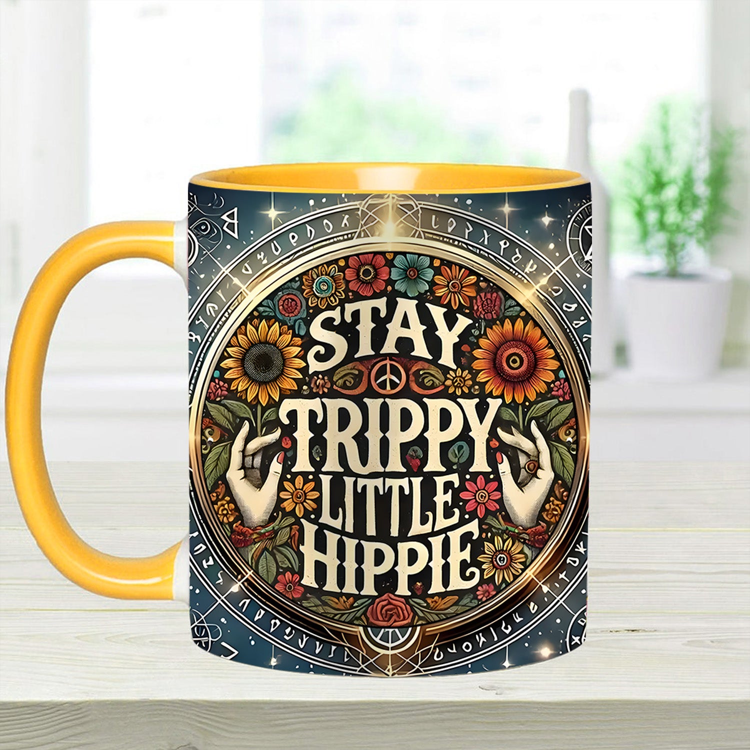 Personalized Accent Mug Stay Trippy Little Hippie Unique Gift For Mother - Image 9