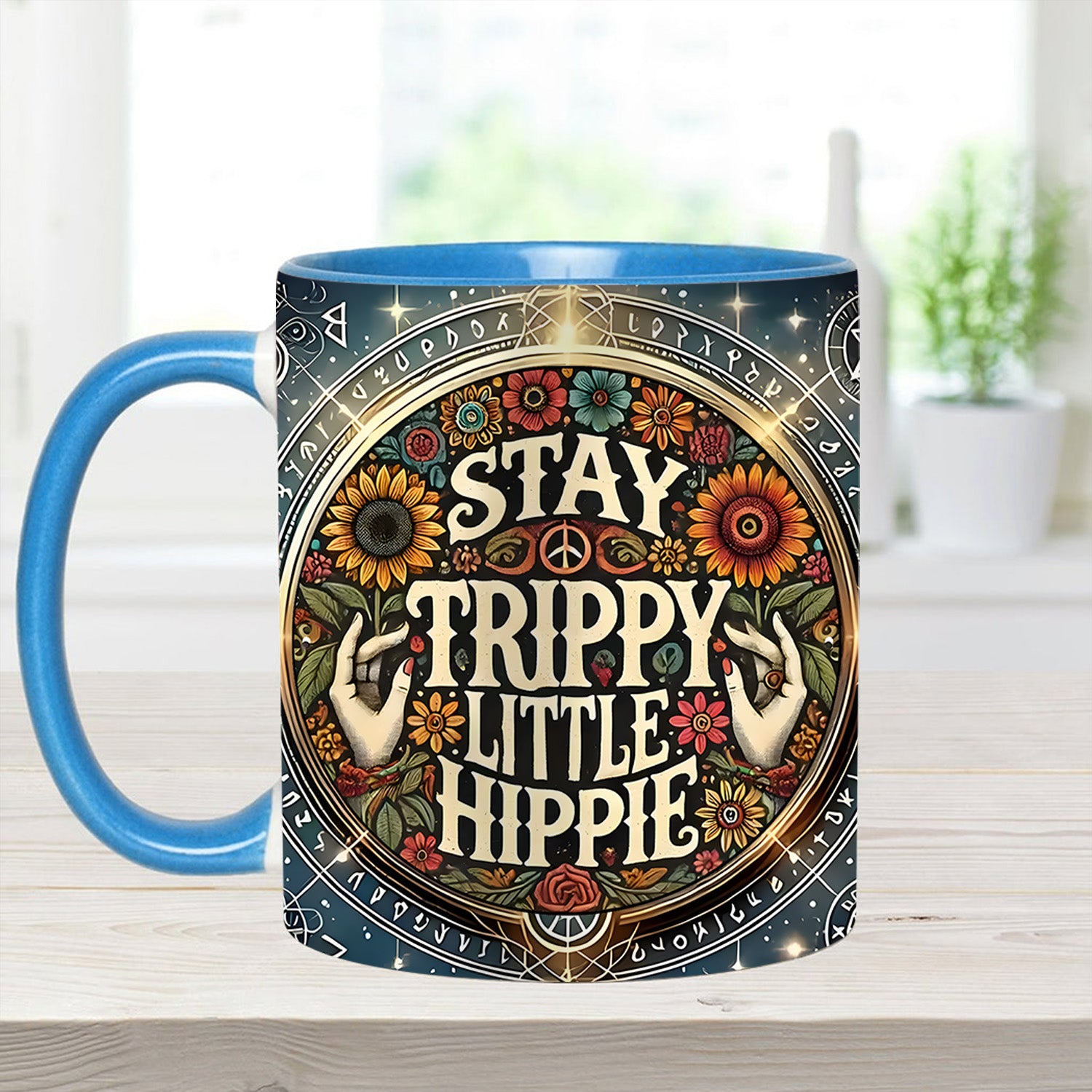 Personalized Accent Mug Stay Trippy Little Hippie Unique Gift For Mother - Image 4