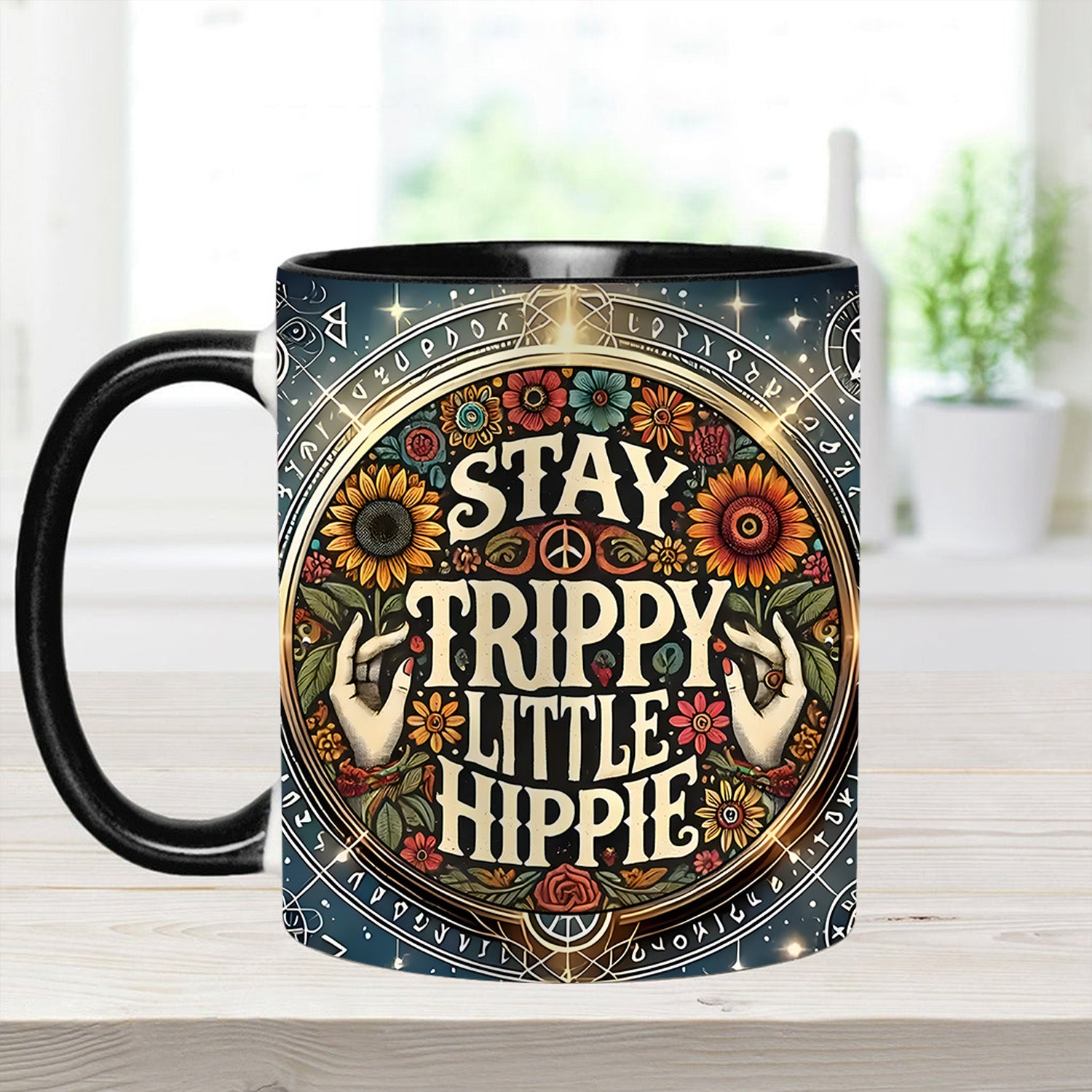 Personalized Accent Mug Stay Trippy Little Hippie Unique Gift For Mother - Image 2