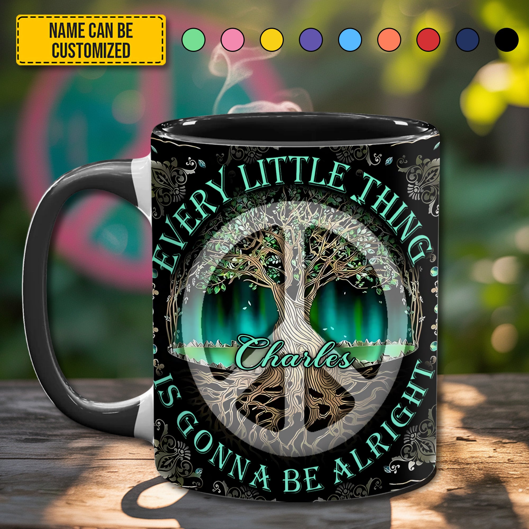 Personalized Accent Mug Tree Of Life Gift For Nature Enthusiasts - Image 3