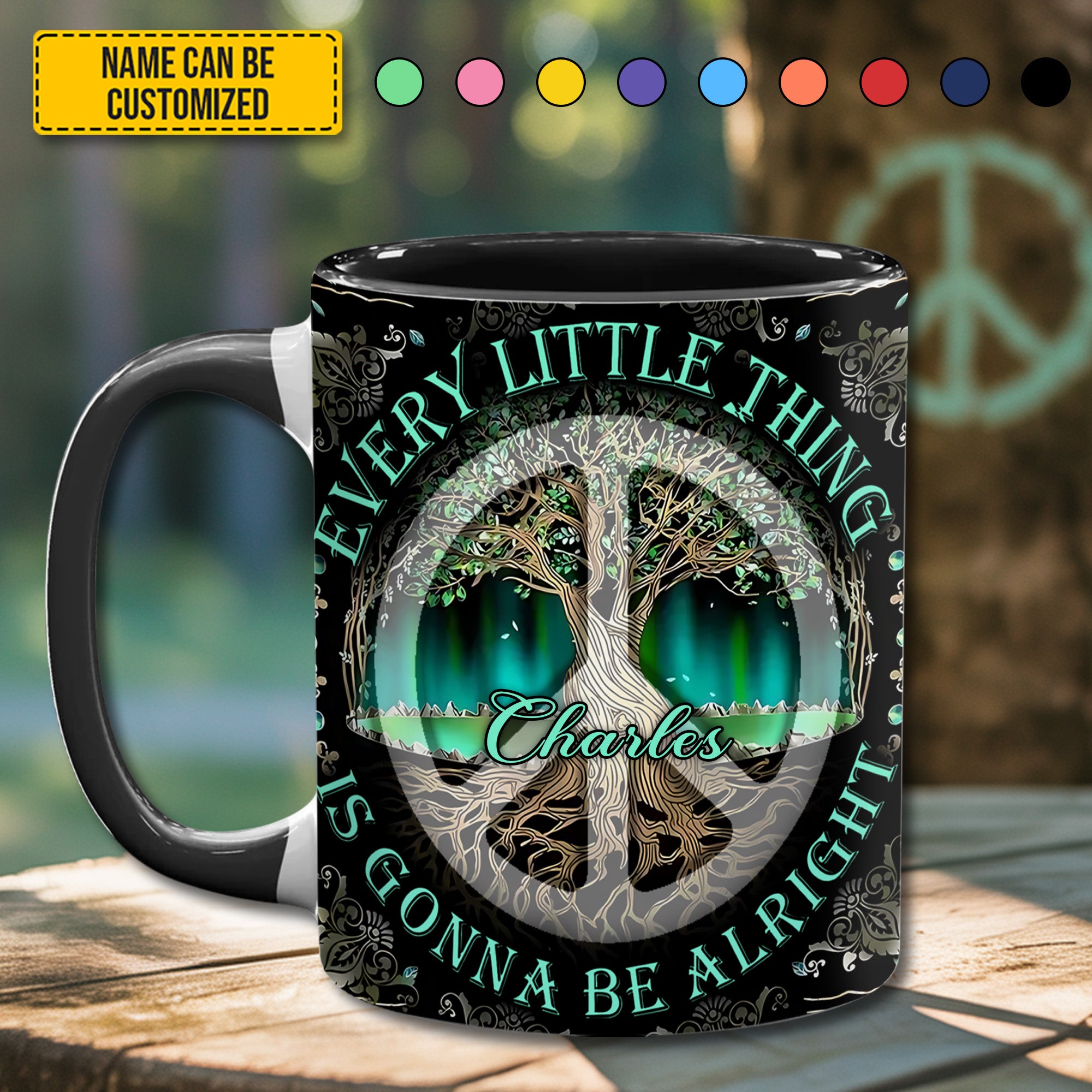 Personalized Accent Mug Tree Of Life Gift For Nature Enthusiasts
