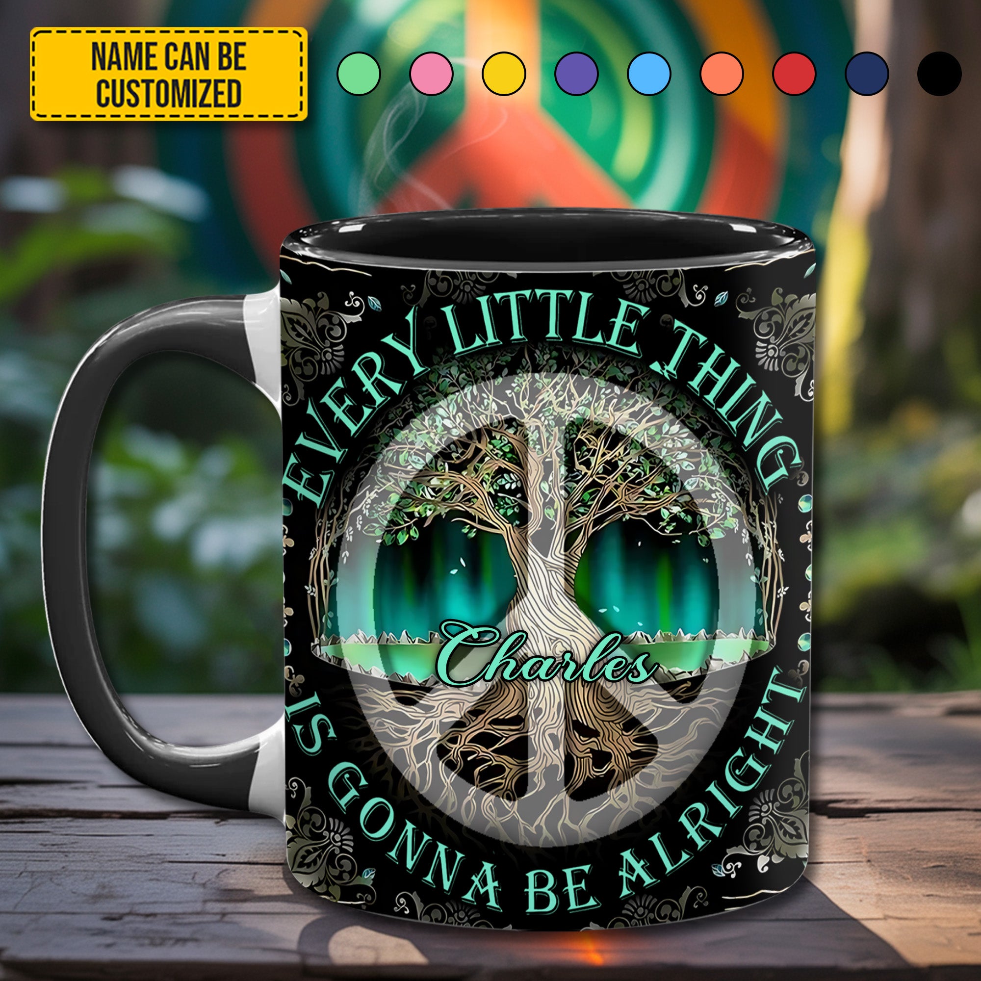Personalized Accent Mug Tree Of Life Gift For Nature Enthusiasts - Image 2