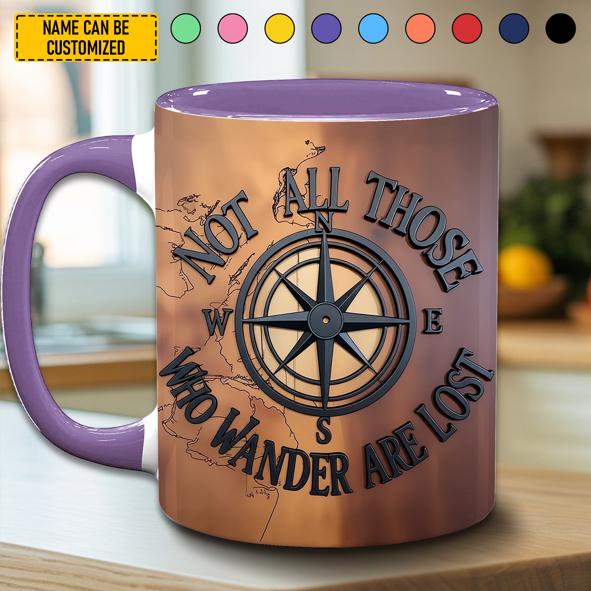 Personalized Accent Mug Wanderer's Soul Unique Gift For Mom grandma - Image 4