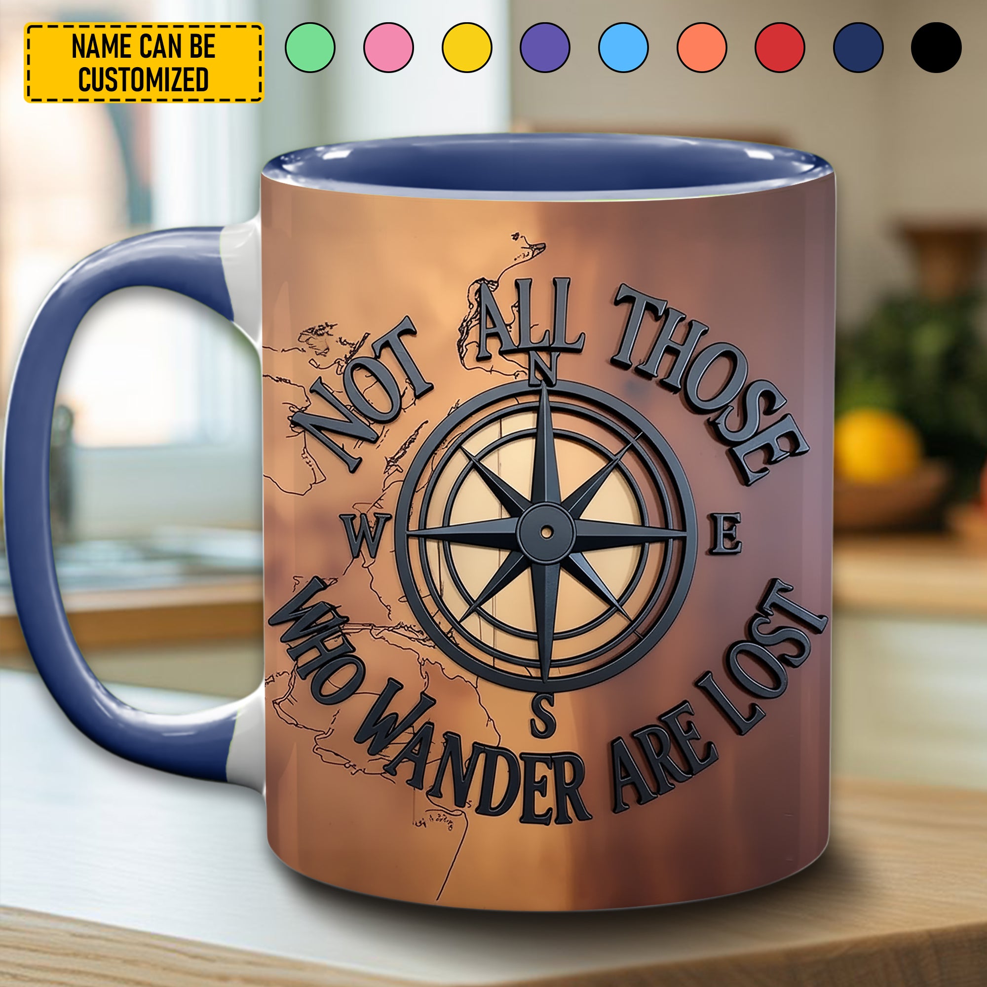 Personalized Accent Mug Wanderer's Soul Unique Gift For Mom grandma - Image 8