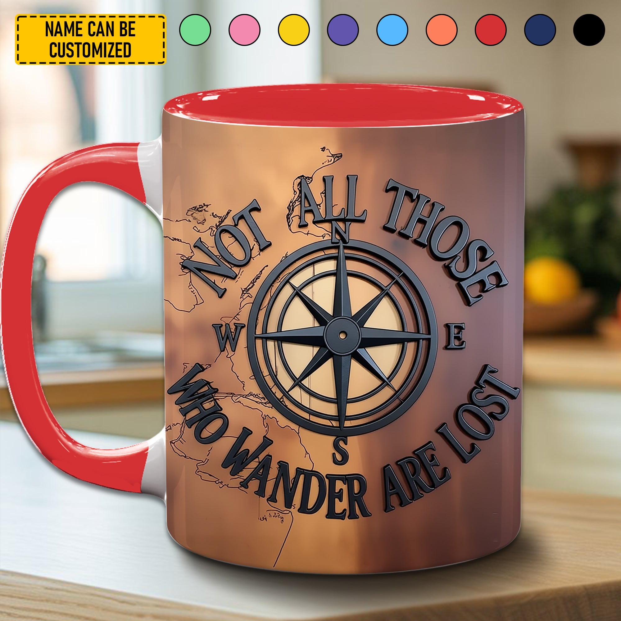 Personalized Accent Mug Wanderer's Soul Unique Gift For Mom grandma - Image 5