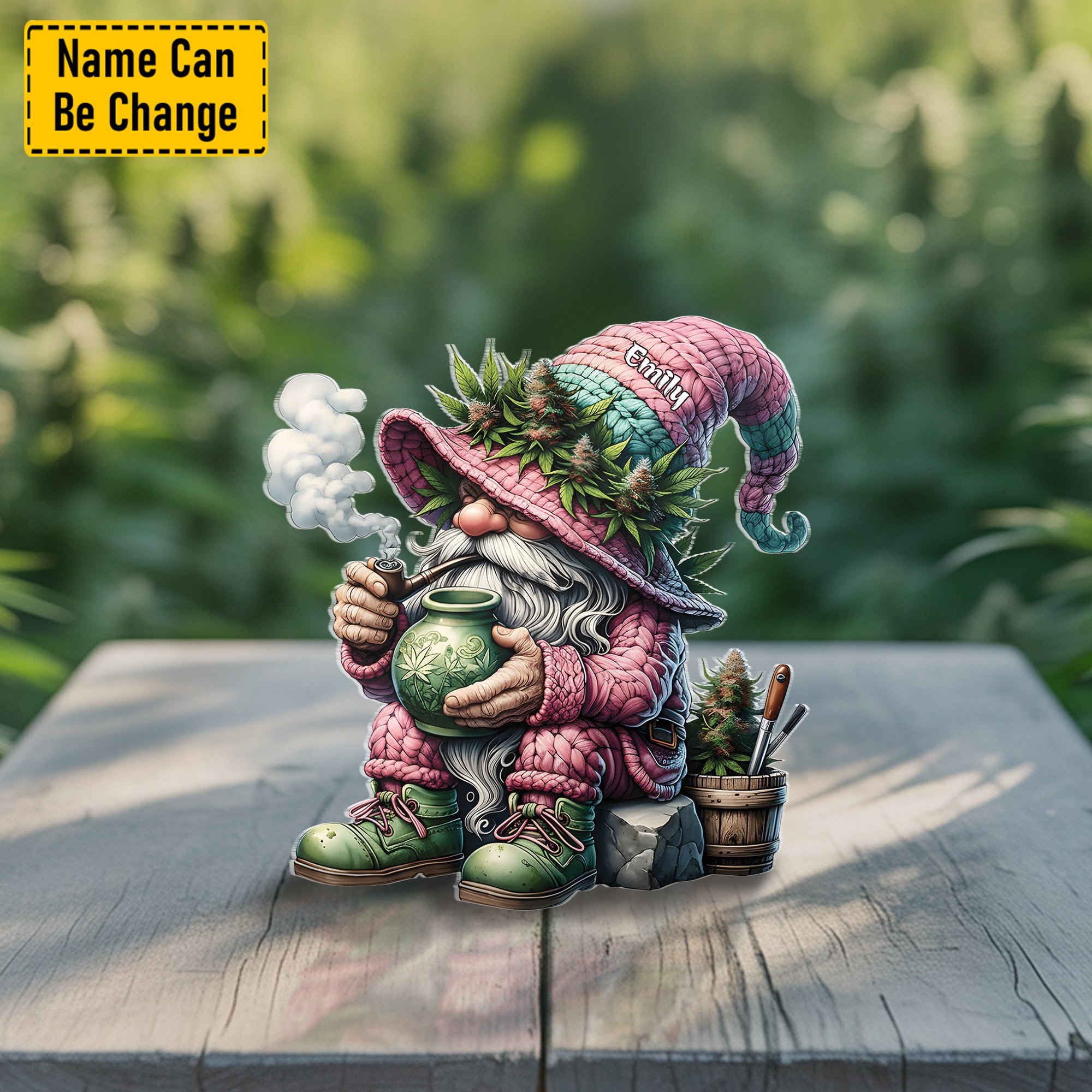 Personalized Acrylic Plaque Chill Gnome Unique Religious Gifts - Image 2