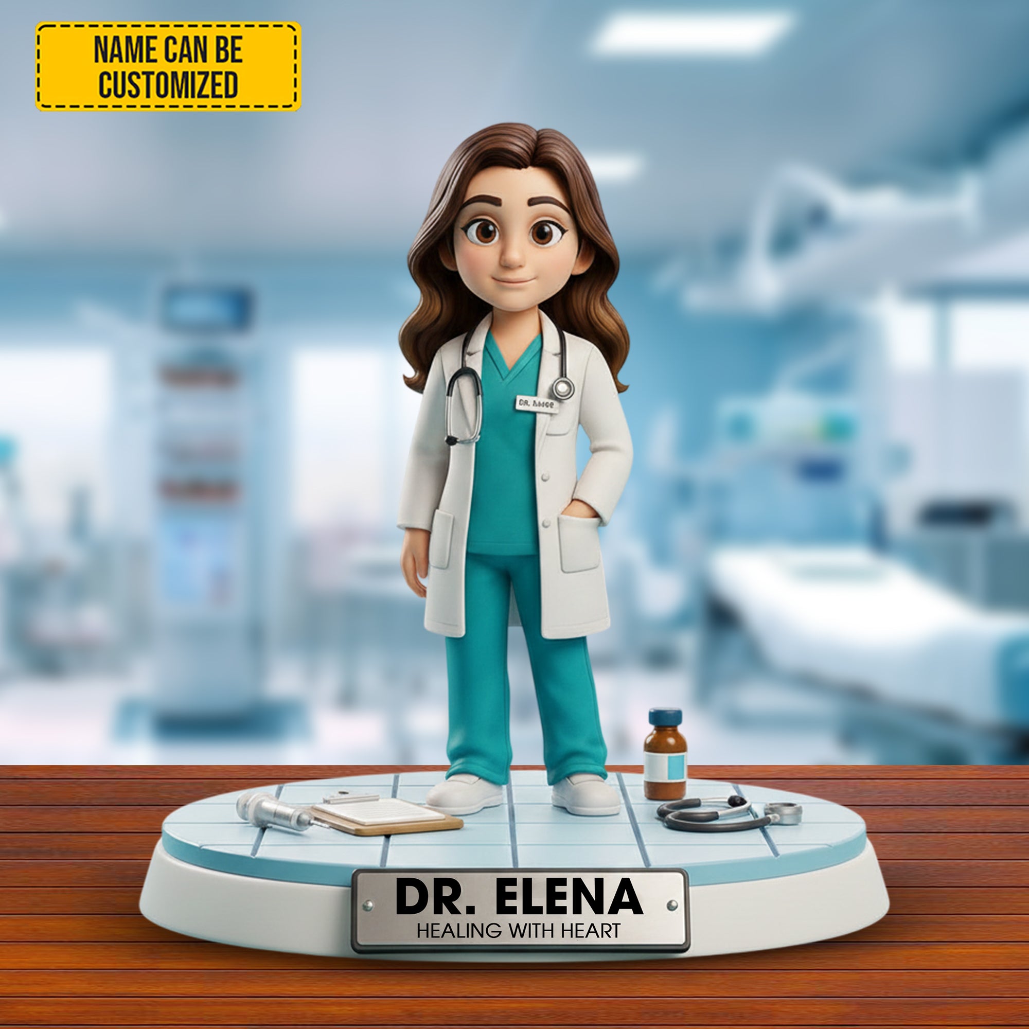 Personalized Acrylic Plaque Doctor Heart Nurse Appreciation Gifts - Image 3