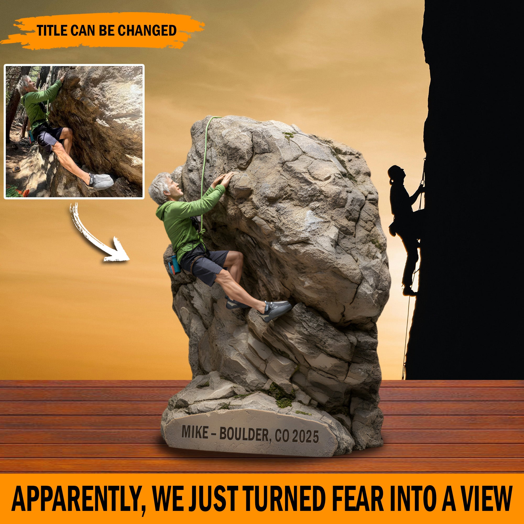 Personalized Adventure Photo Acrylic Plaque Peak Triumph Old Western Gifts - Image 2