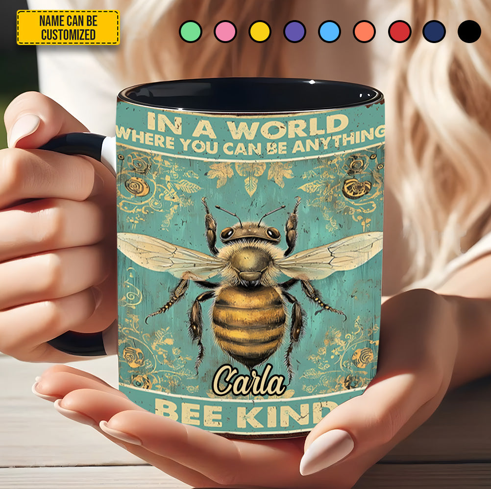 Personalized Bee Accent Mug Bee Kind Gift Ideas For Bee Lovers - Image 5