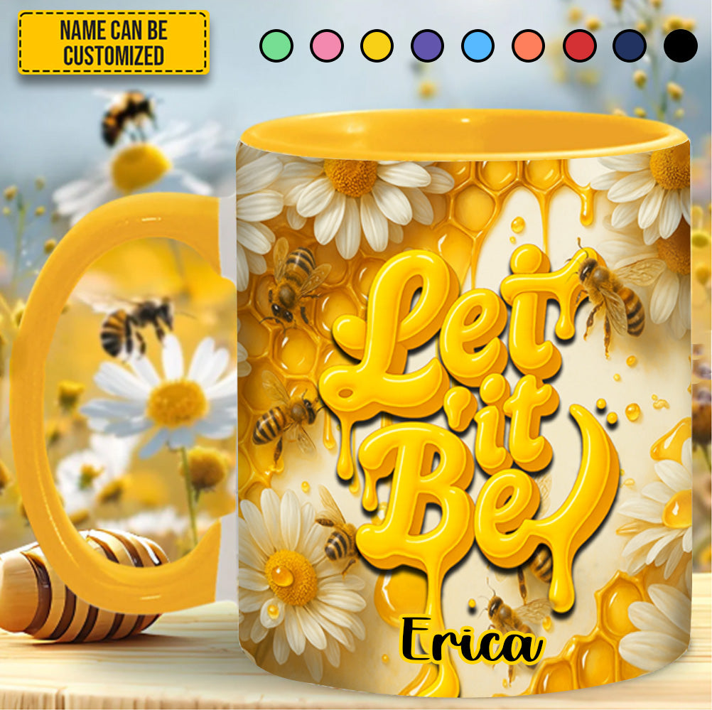 Personalized Bee Accent Mug Let It Be Gifts For Bee Lovers