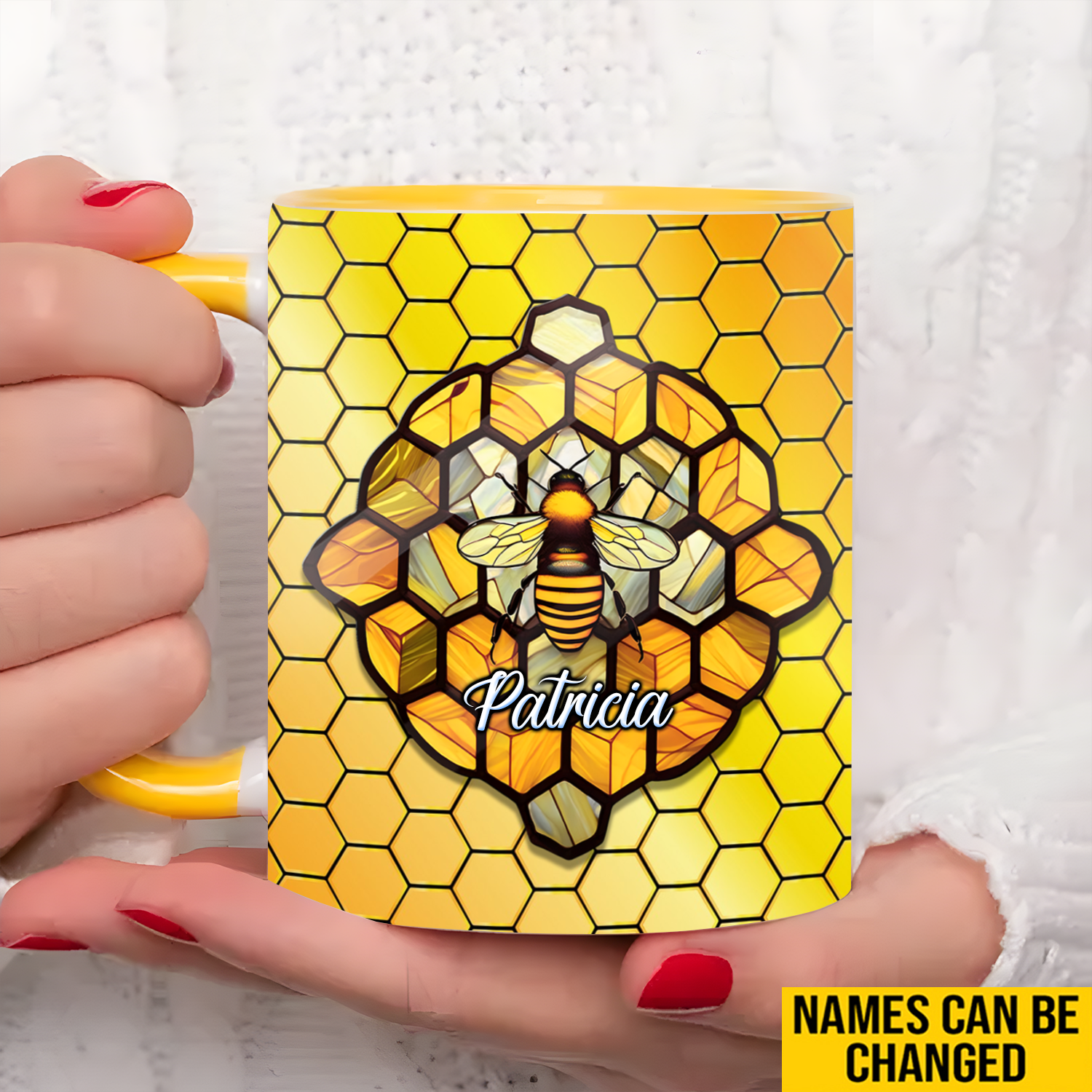 Personalized Bee Accent Mug Love Bees Best Bee Gifts For Women - Image 4