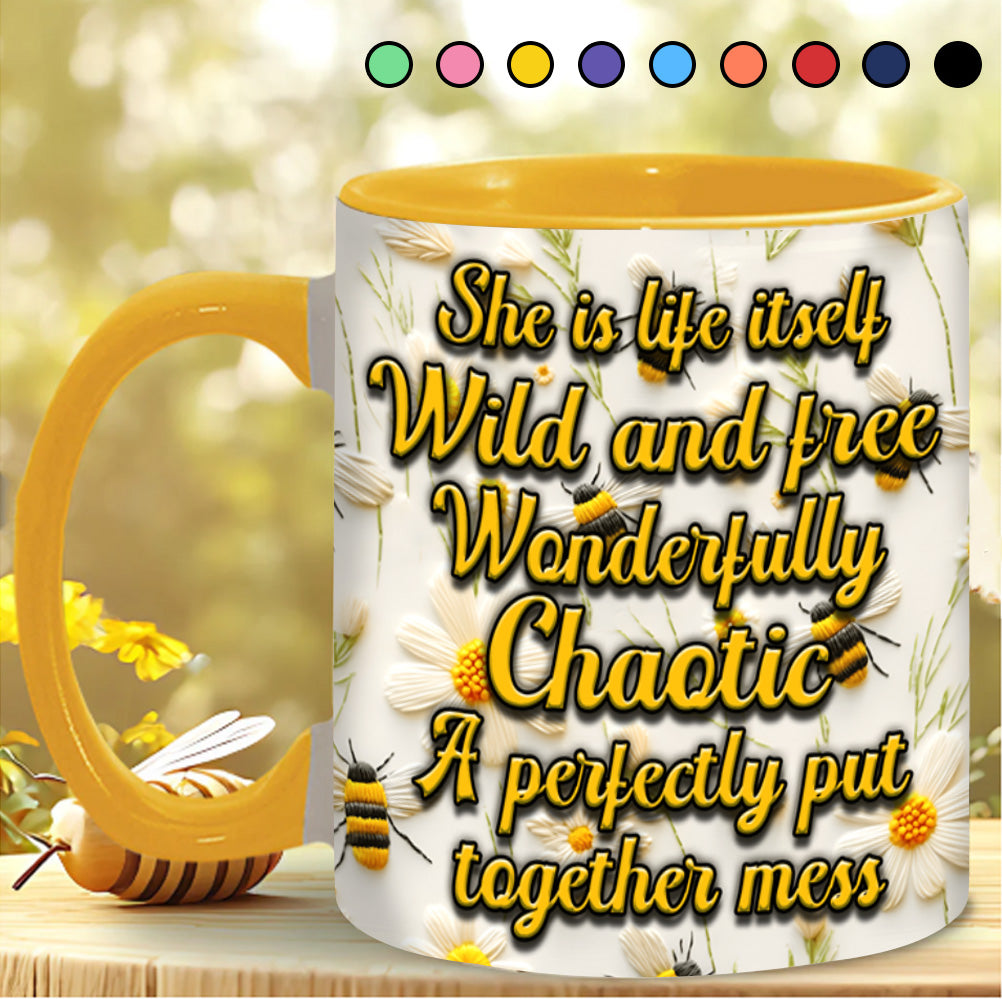 Personalized Bee Accent Mug She Is Life Itself Best Bee Gifts For Men - Image 3