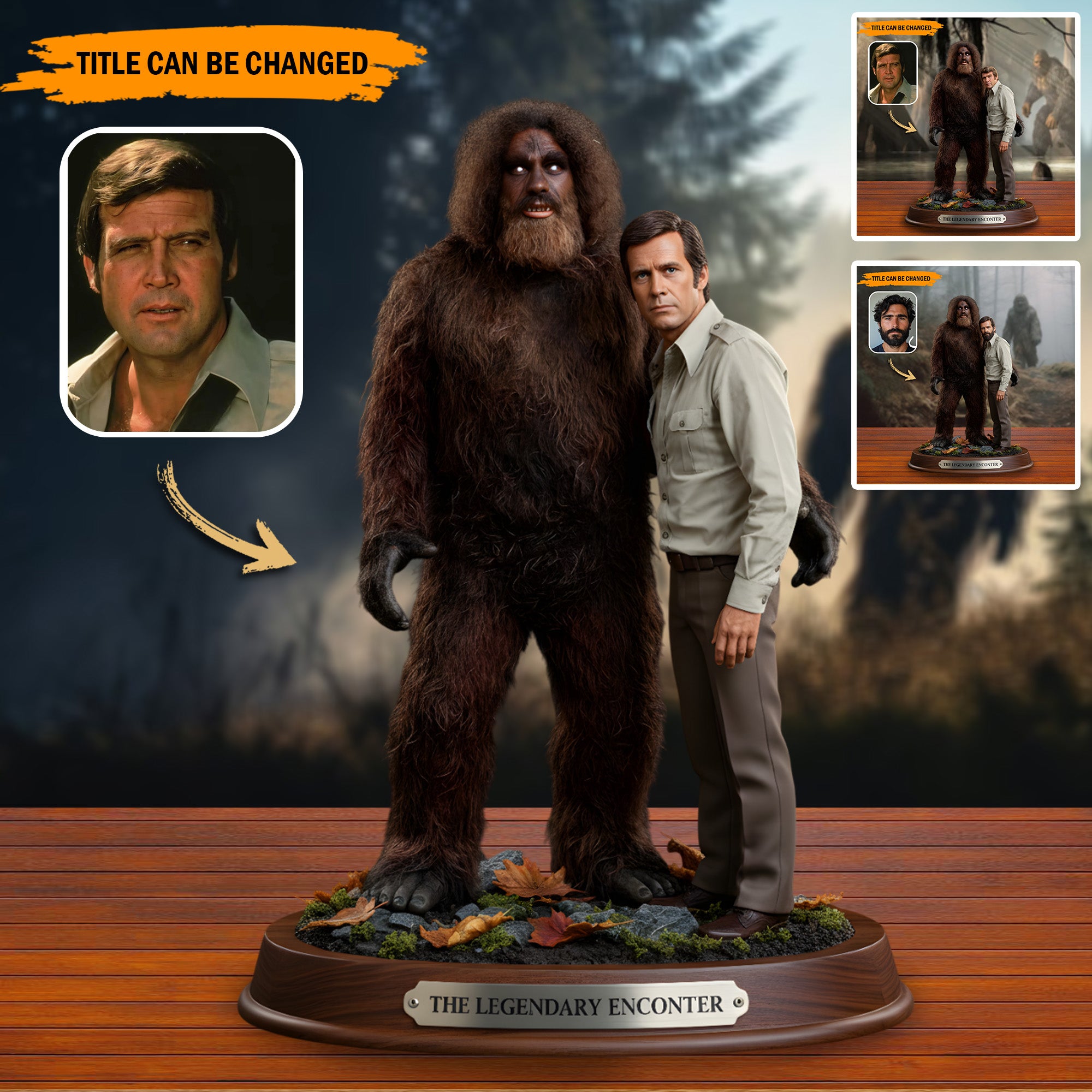Personalized Best Friend Acrylic Plaque Bigfoot With Me Gifts For Bigfoot Lovers