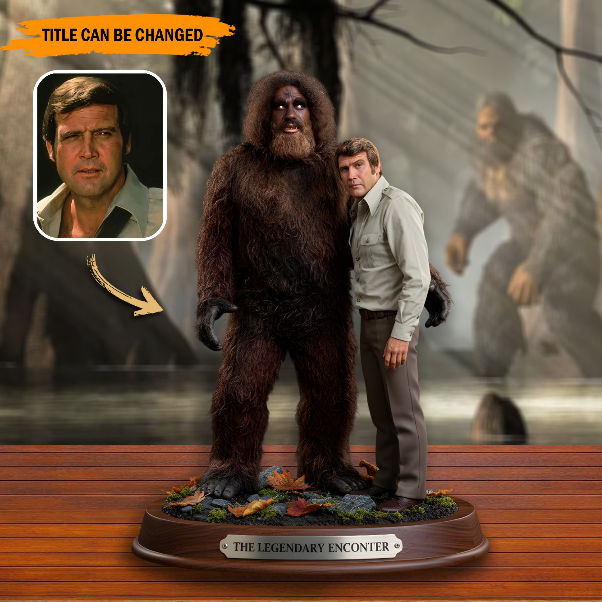 Personalized Best Friend Acrylic Plaque Bigfoot With Me Gifts For Bigfoot Lovers - Image 2