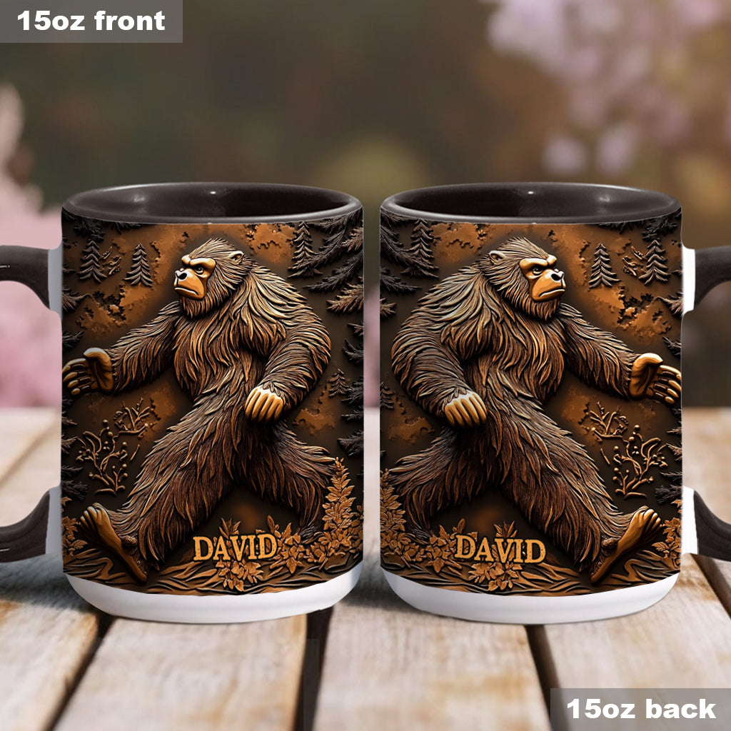 Personalized Bigfoot Accent Mug Believe In Yourself Gifts For People Who Like Bigfoot - Image 4