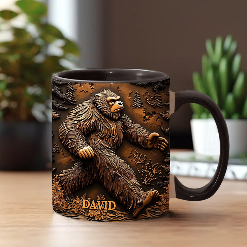 Personalized Bigfoot Accent Mug Believe In Yourself Gifts For People Who Like Bigfoot - Image 2