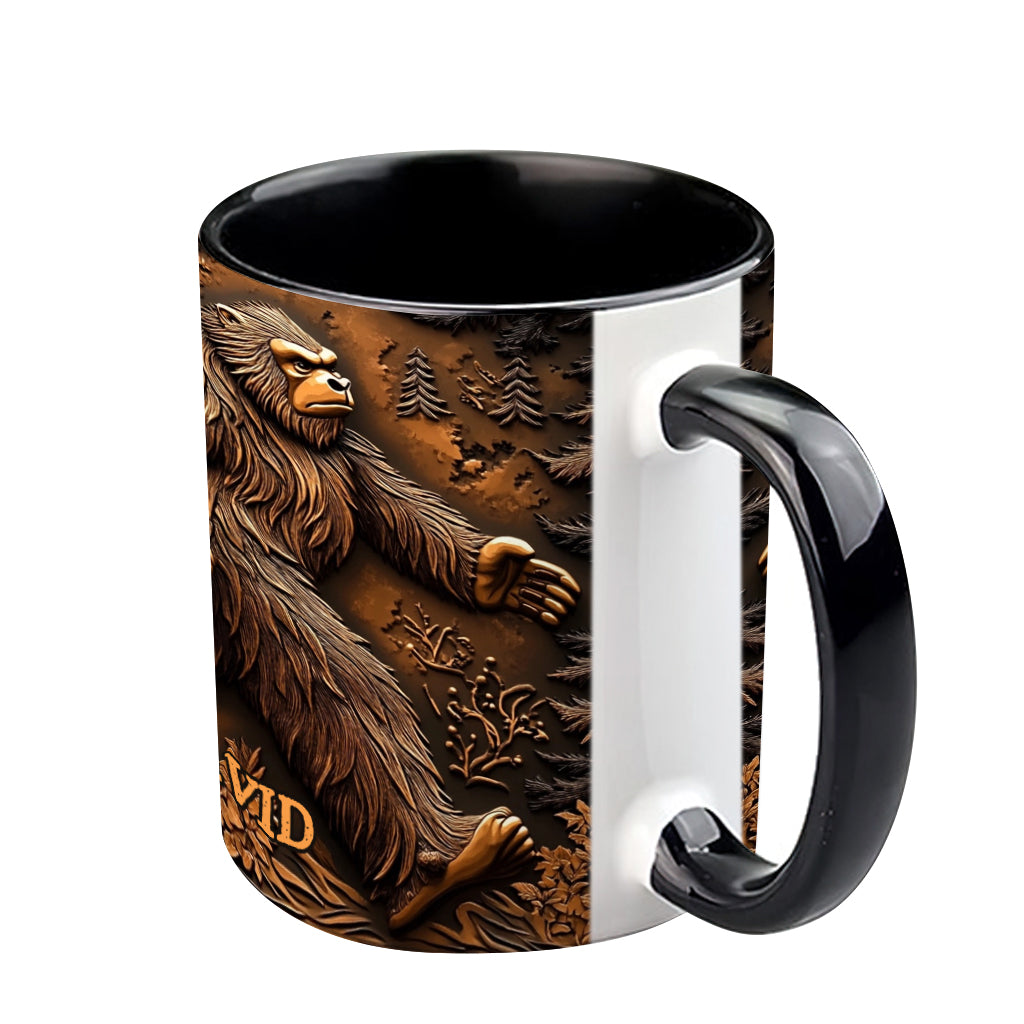 Personalized Bigfoot Accent Mug Believe In Yourself Gifts For People Who Like Bigfoot - Image 5