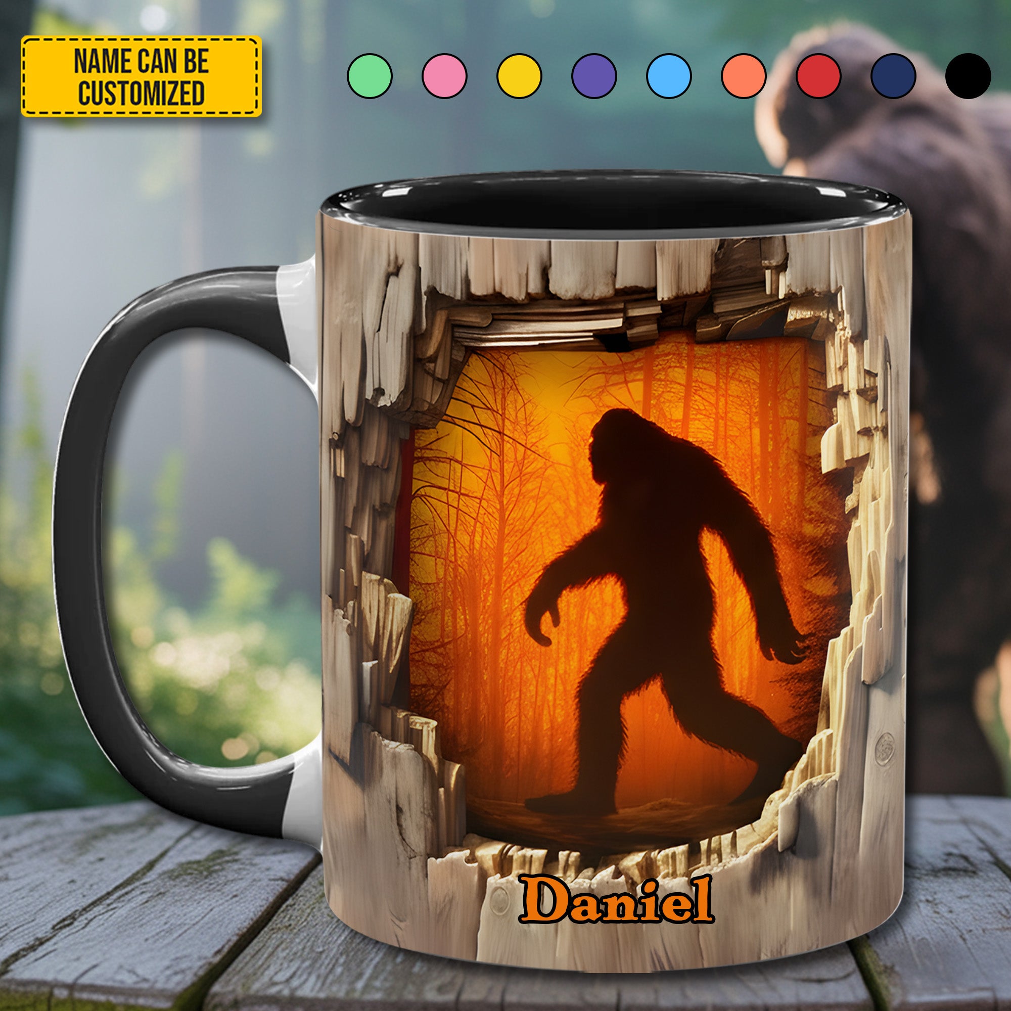 Personalized Bigfoot Accent Mug Bigfoot Legend Bigfoot Gifts For Men - Image 4