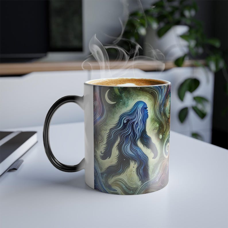 Personalized Bigfoot Accent Mug Cosmic Footsteps Bigfoot Gifts For Adults - Image 3