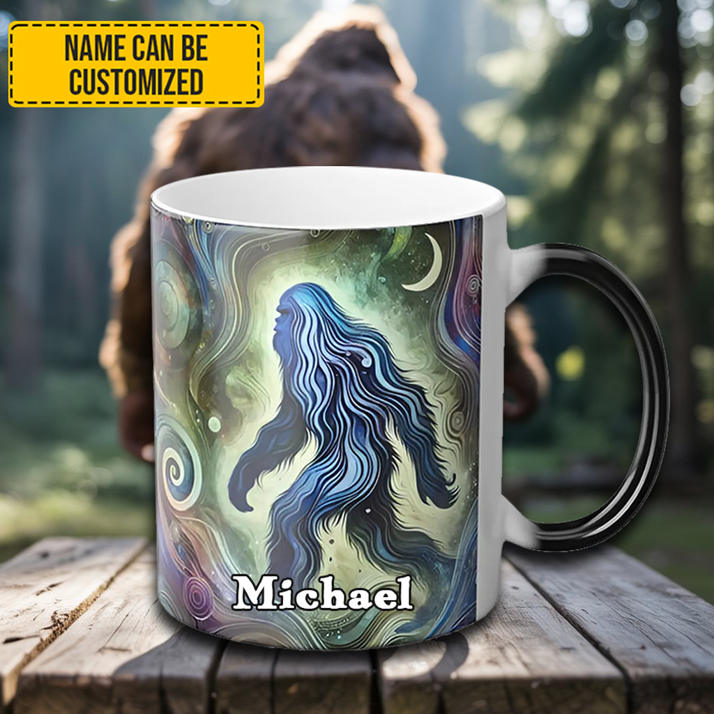 Personalized Bigfoot Accent Mug Cosmic Footsteps Bigfoot Gifts For Adults