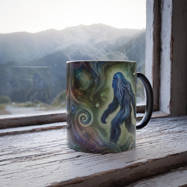 Personalized Bigfoot Accent Mug Cosmic Footsteps Bigfoot Gifts For Adults - Image 2