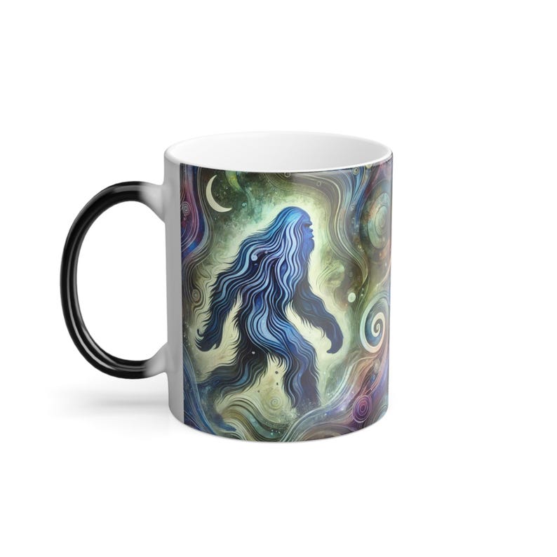 Personalized Bigfoot Accent Mug Cosmic Footsteps Bigfoot Gifts For Adults - Image 4