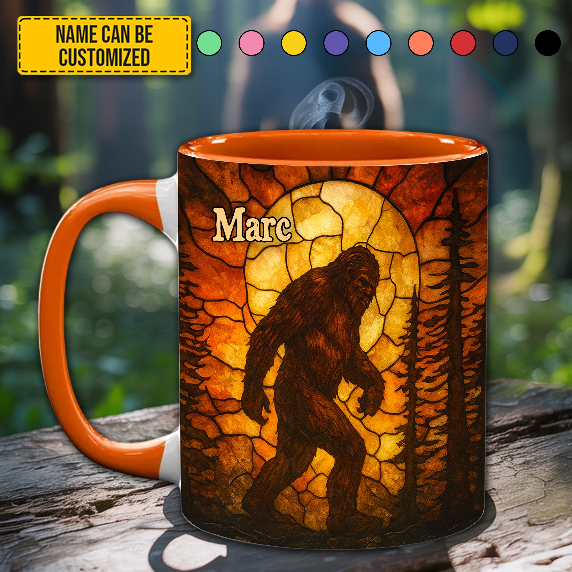 Personalized Bigfoot Accent Mug Fall Legend Bigfoot Sasquatch Gifts - Image 8