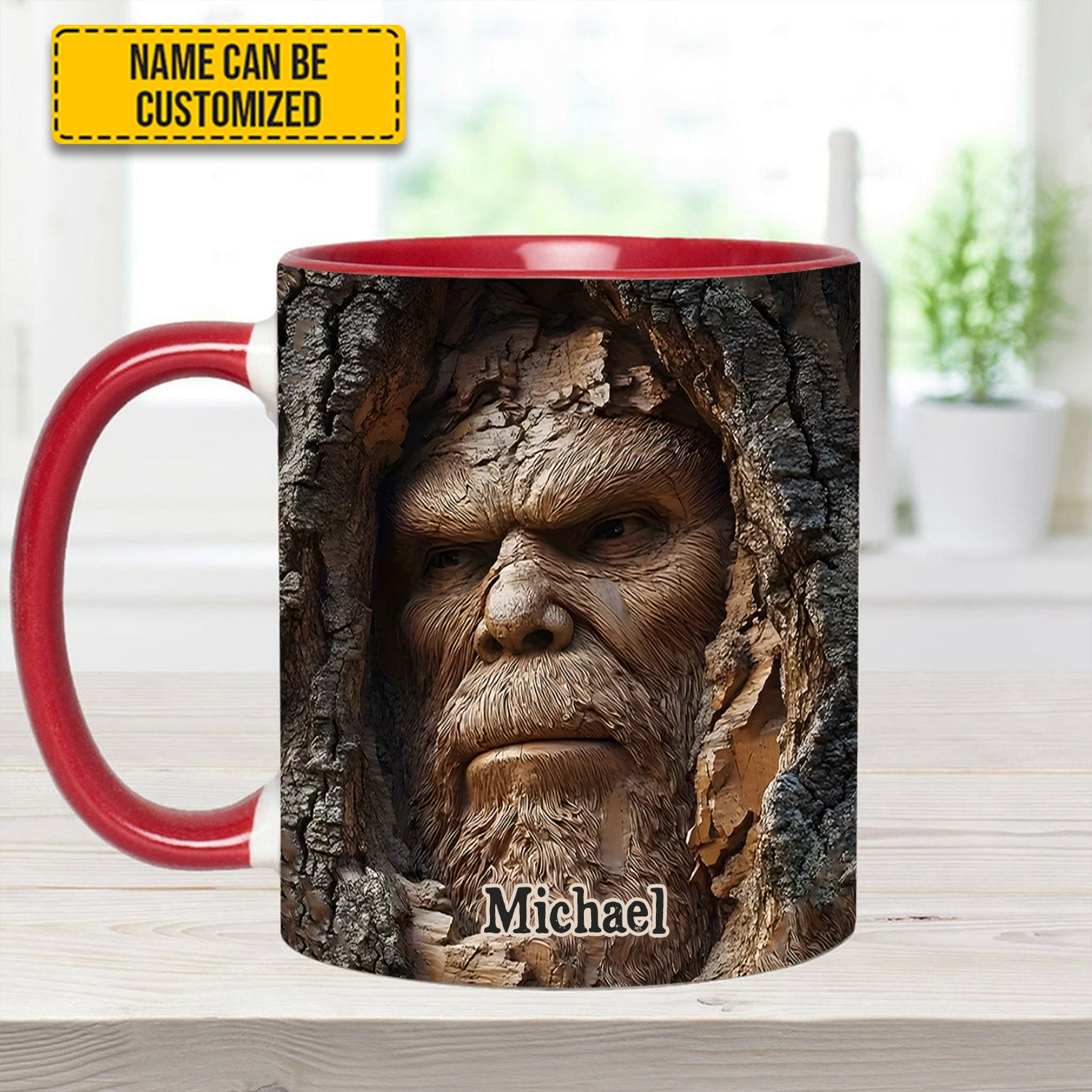 Personalized Bigfoot Accent Mug Forest Guardian Bigfoot Gifts Items To Buy - Image 6
