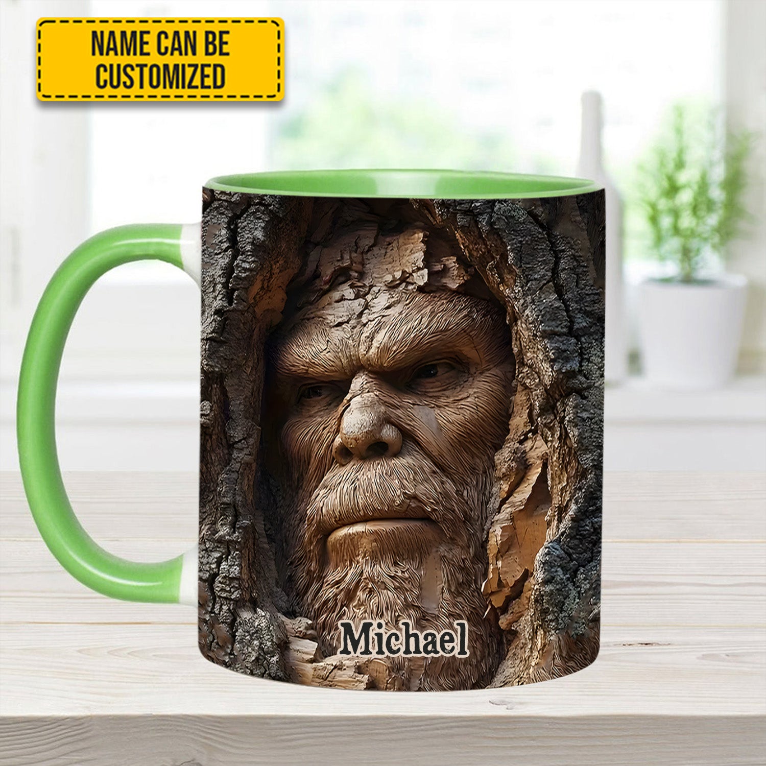 Personalized Bigfoot Accent Mug Forest Guardian Bigfoot Gifts Items To Buy - Image 7