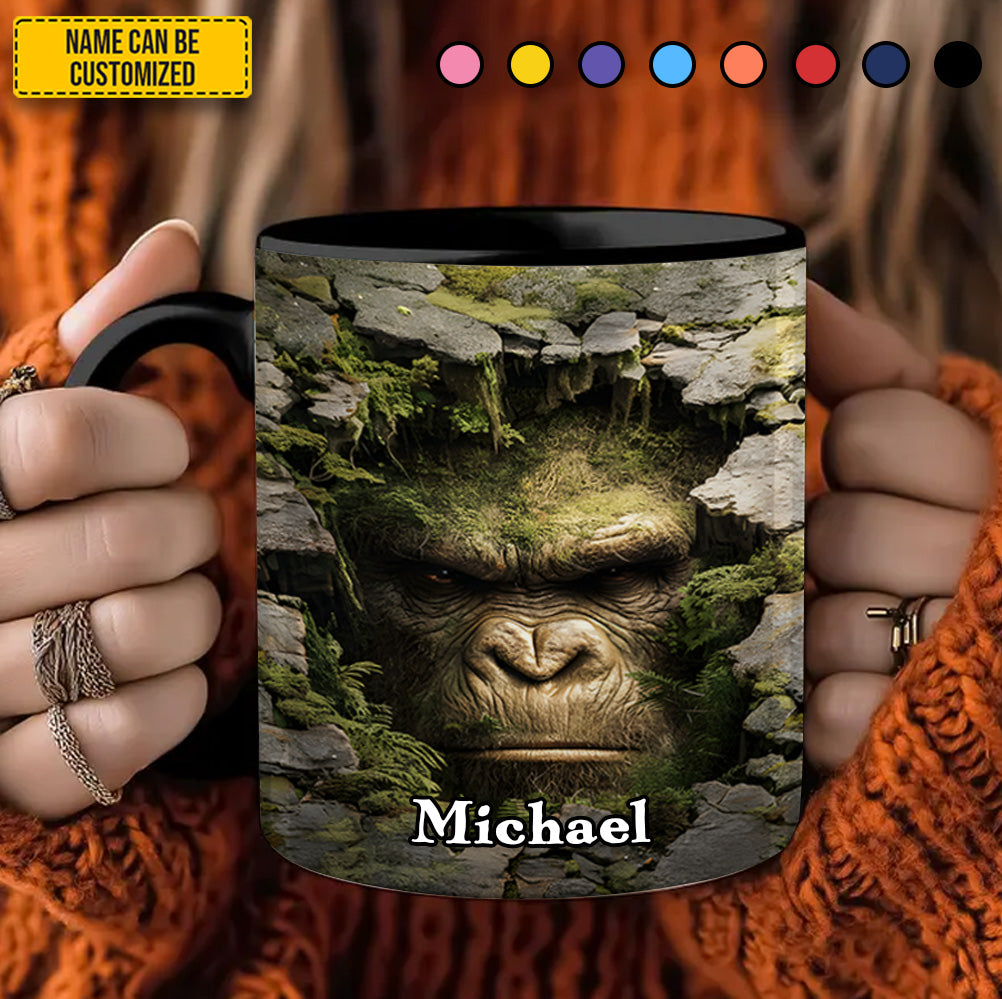 Personalized Bigfoot Accent Mug Green Bigfoot Bigfoot Gifts For Adults - Image 3