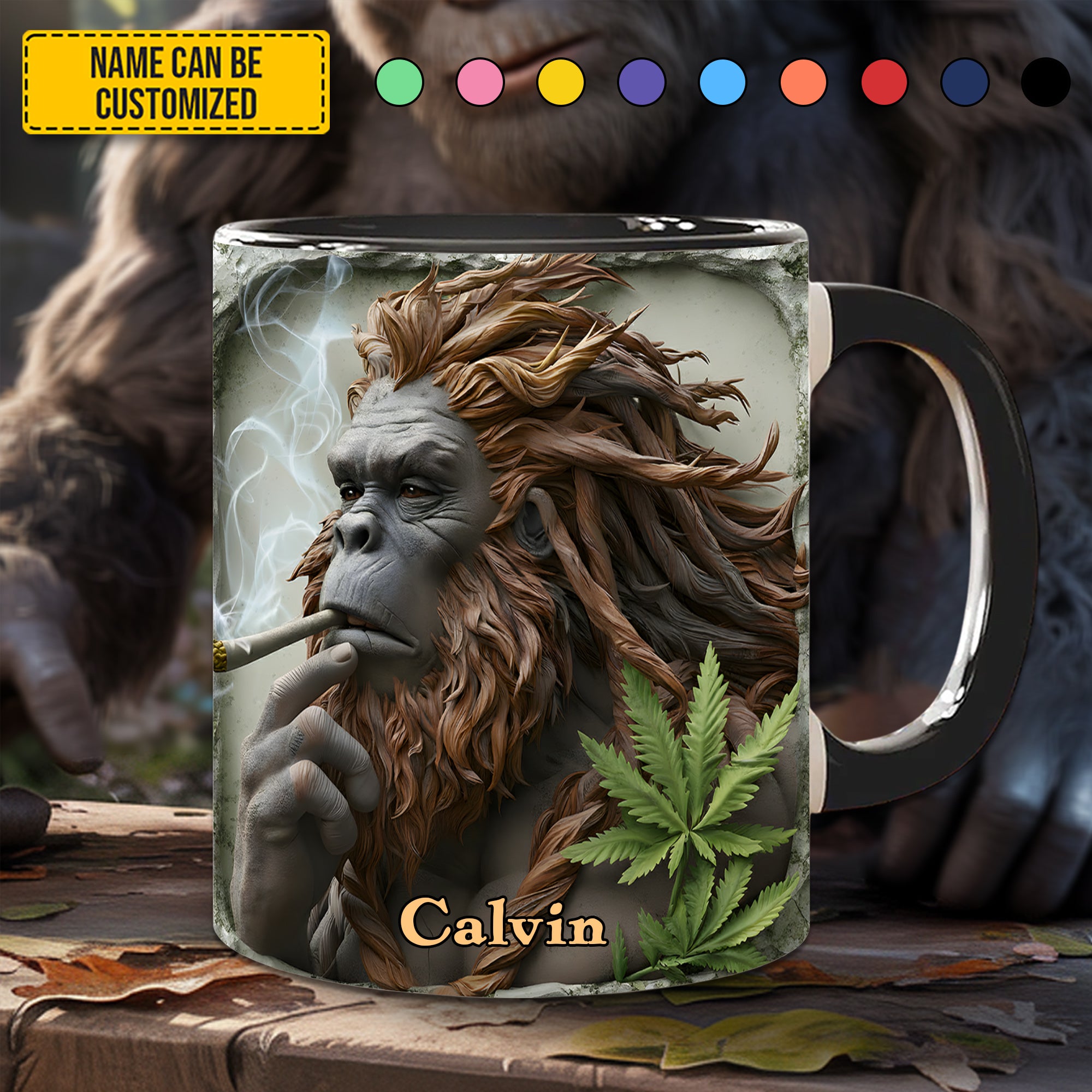 Personalized Bigfoot Accent Mug High in the Wild Best Bigfoot Gifts For Friends - Image 3