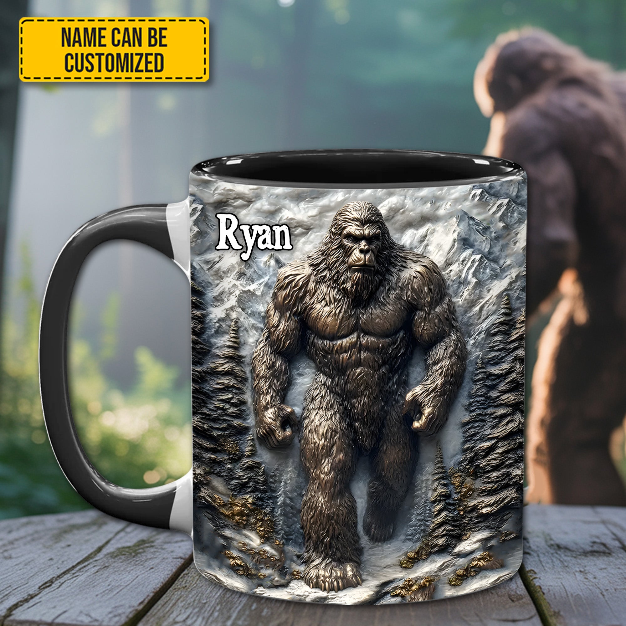 Personalized Bigfoot Accent Mug Wilderness Legend Big Foot Gift Ideas For Friends