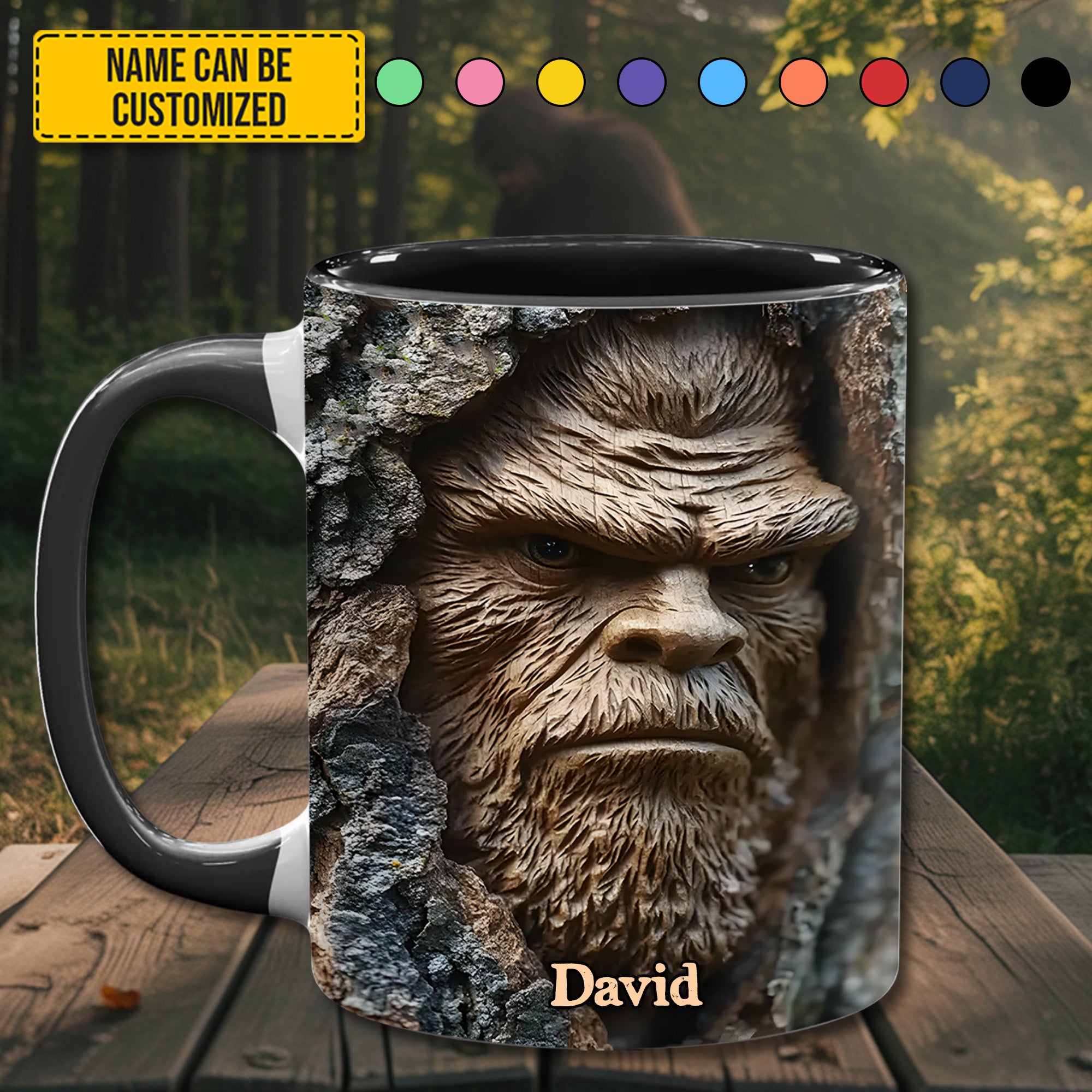 Personalized Bigfoot Accent Mug Wildlife Bigfoot Gift Ideas - Image 2