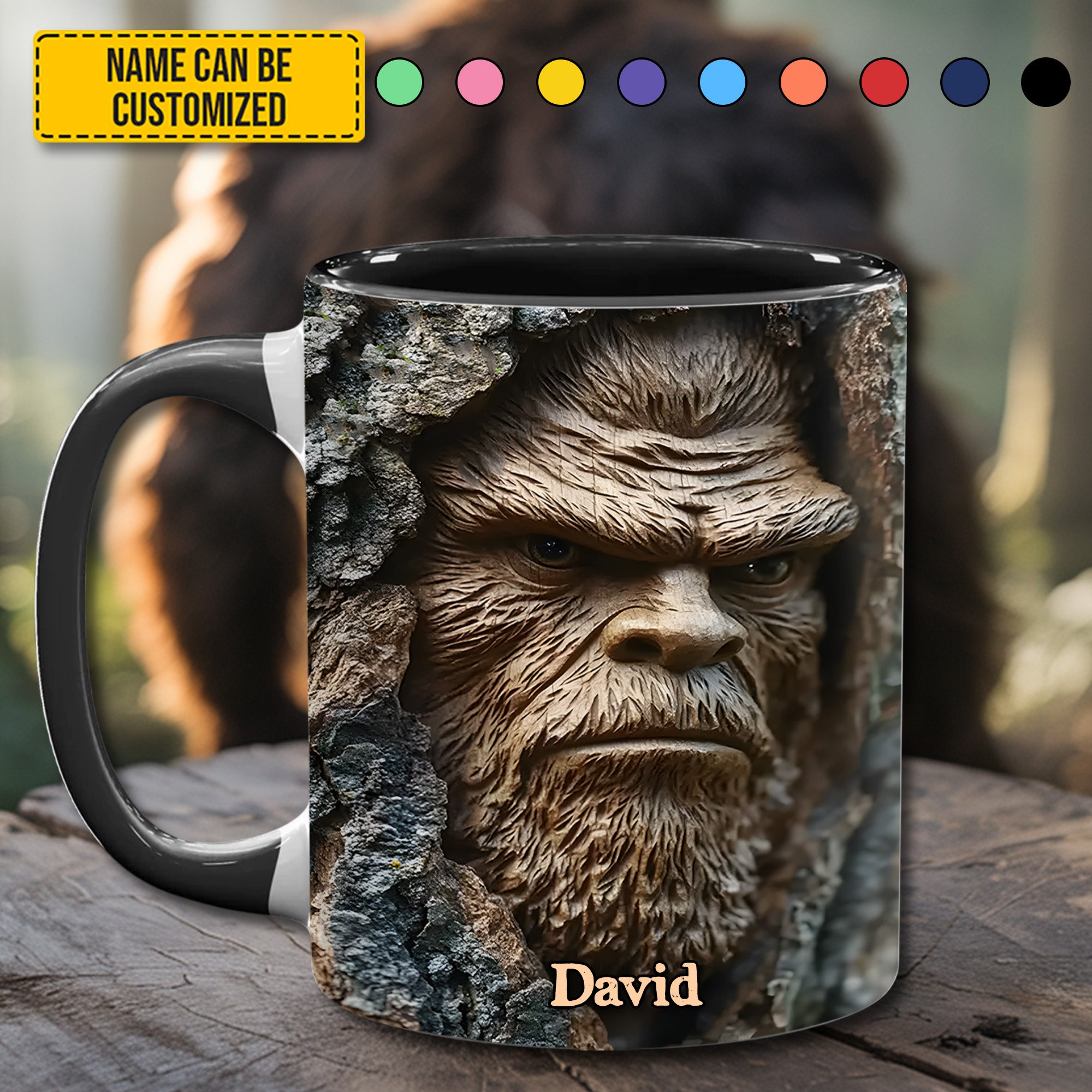 Personalized Bigfoot Accent Mug Wildlife Bigfoot Gift Ideas - Image 4