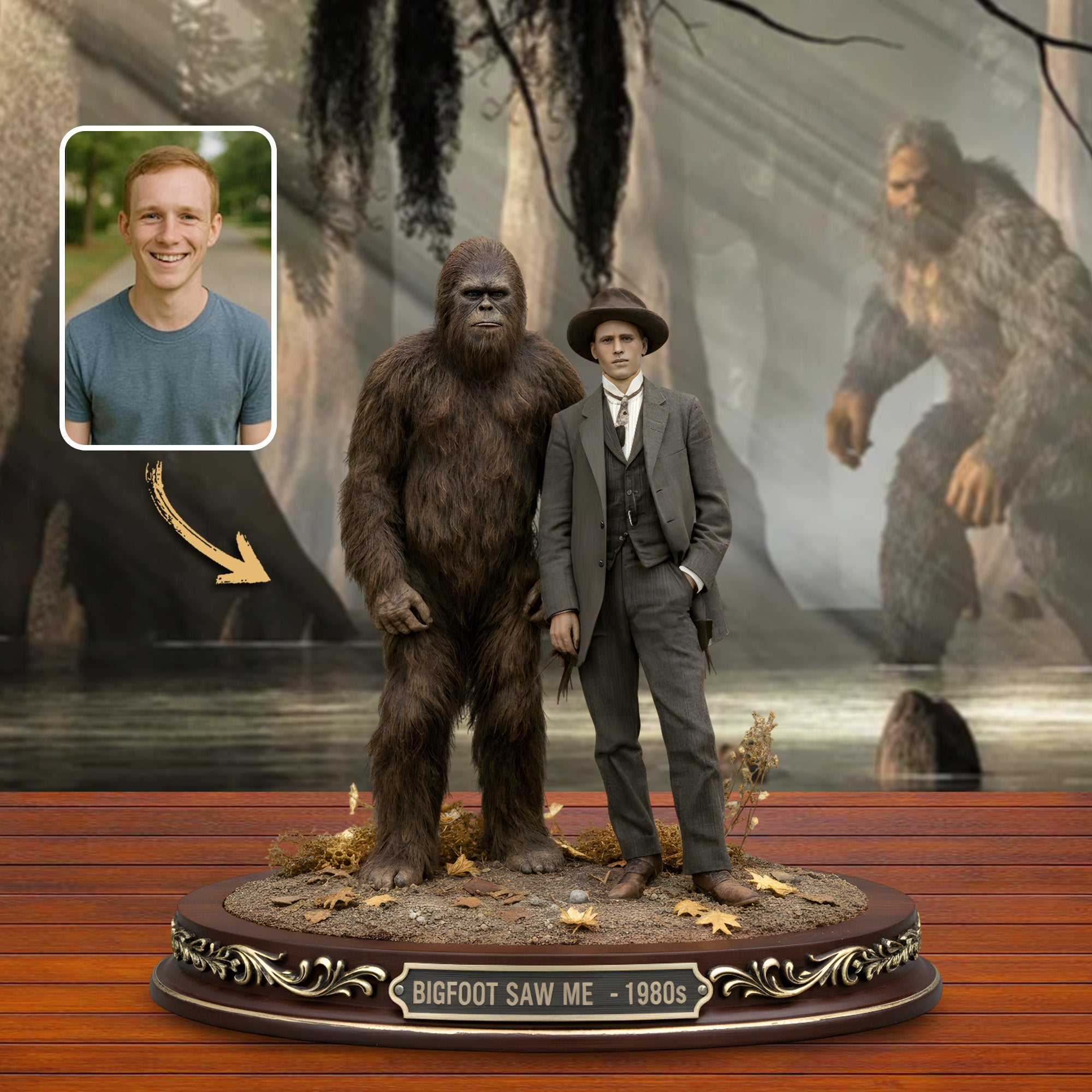 Personalized Bigfoot Acrylic Plaque Me & My Hairy Buddy Gifts For Sasquatch Lovers - Image 2