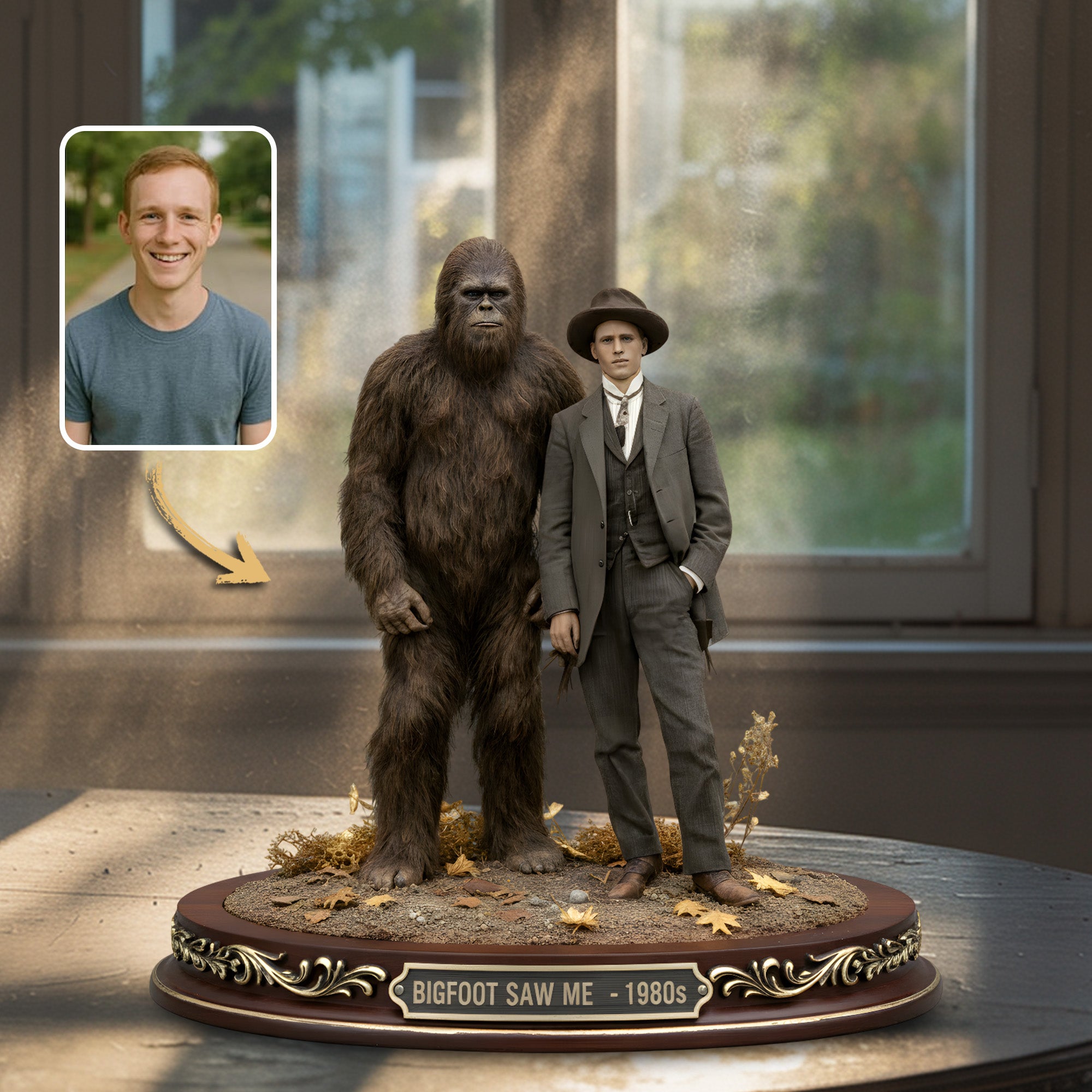 Personalized Bigfoot Acrylic Plaque Me & My Hairy Buddy Gifts For Sasquatch Lovers
