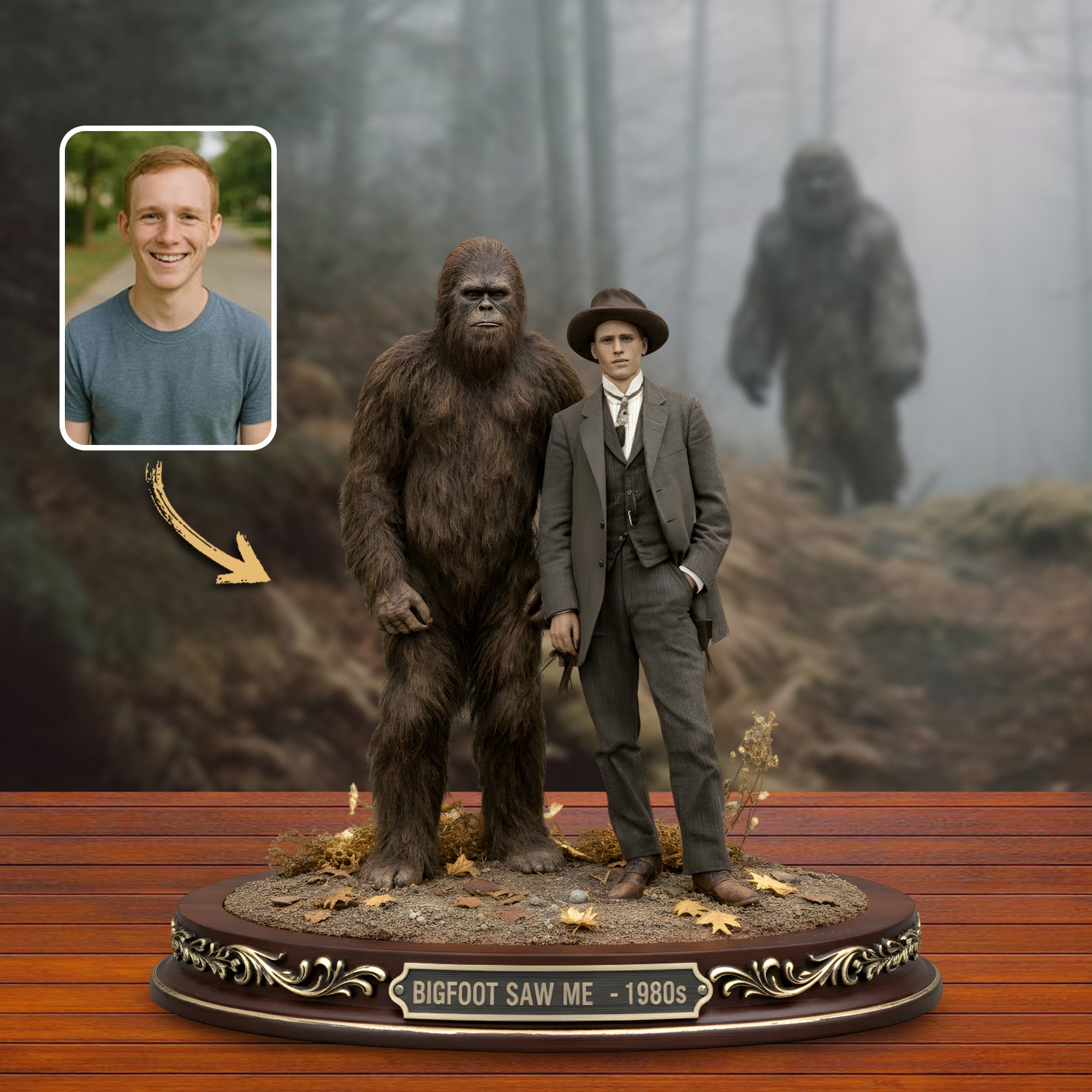 Personalized Bigfoot Acrylic Plaque Me & My Hairy Buddy Gifts For Sasquatch Lovers - Image 3