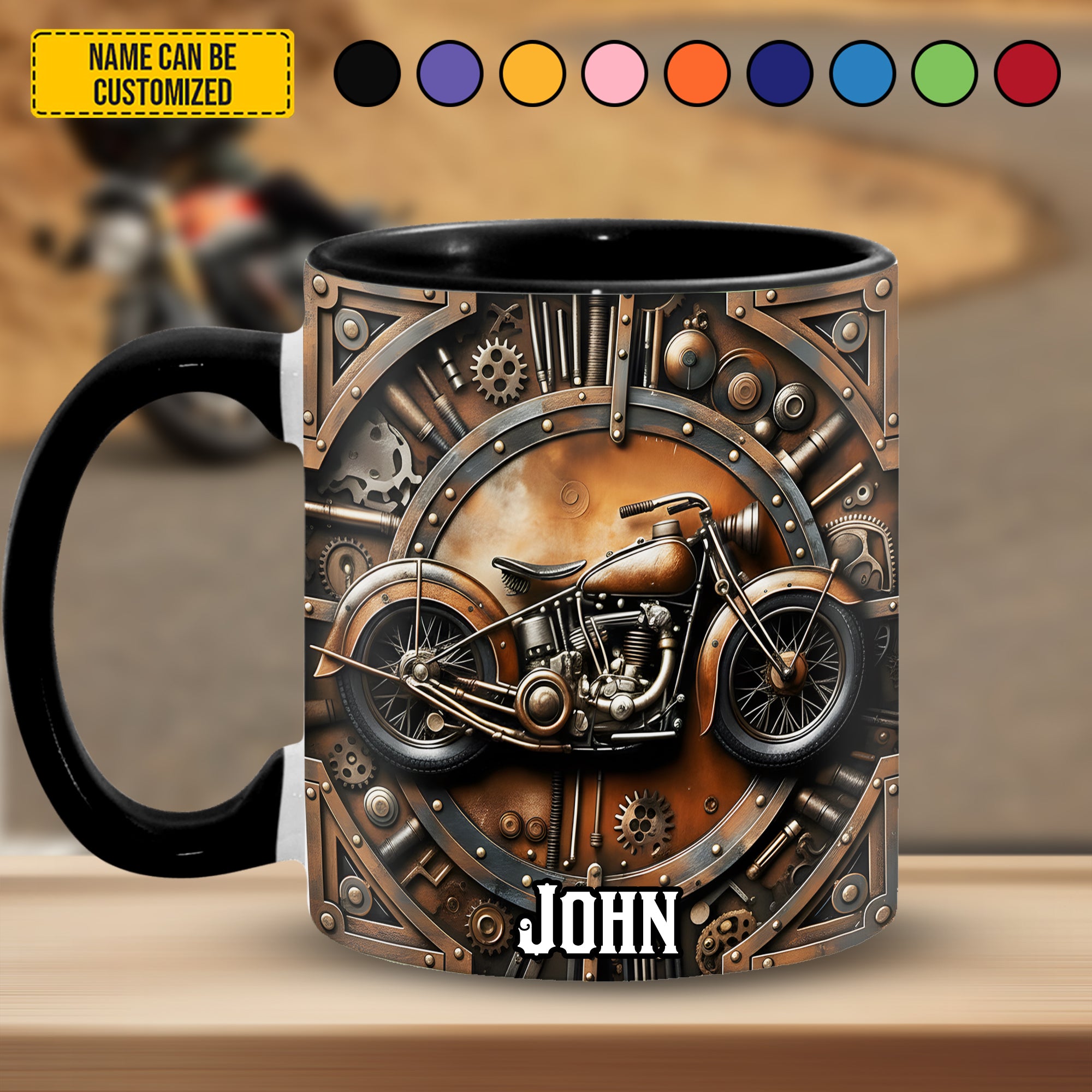 Personalized Bike Accent Mug Legendary Rider Unique Gift For Dad Mom - Image 2